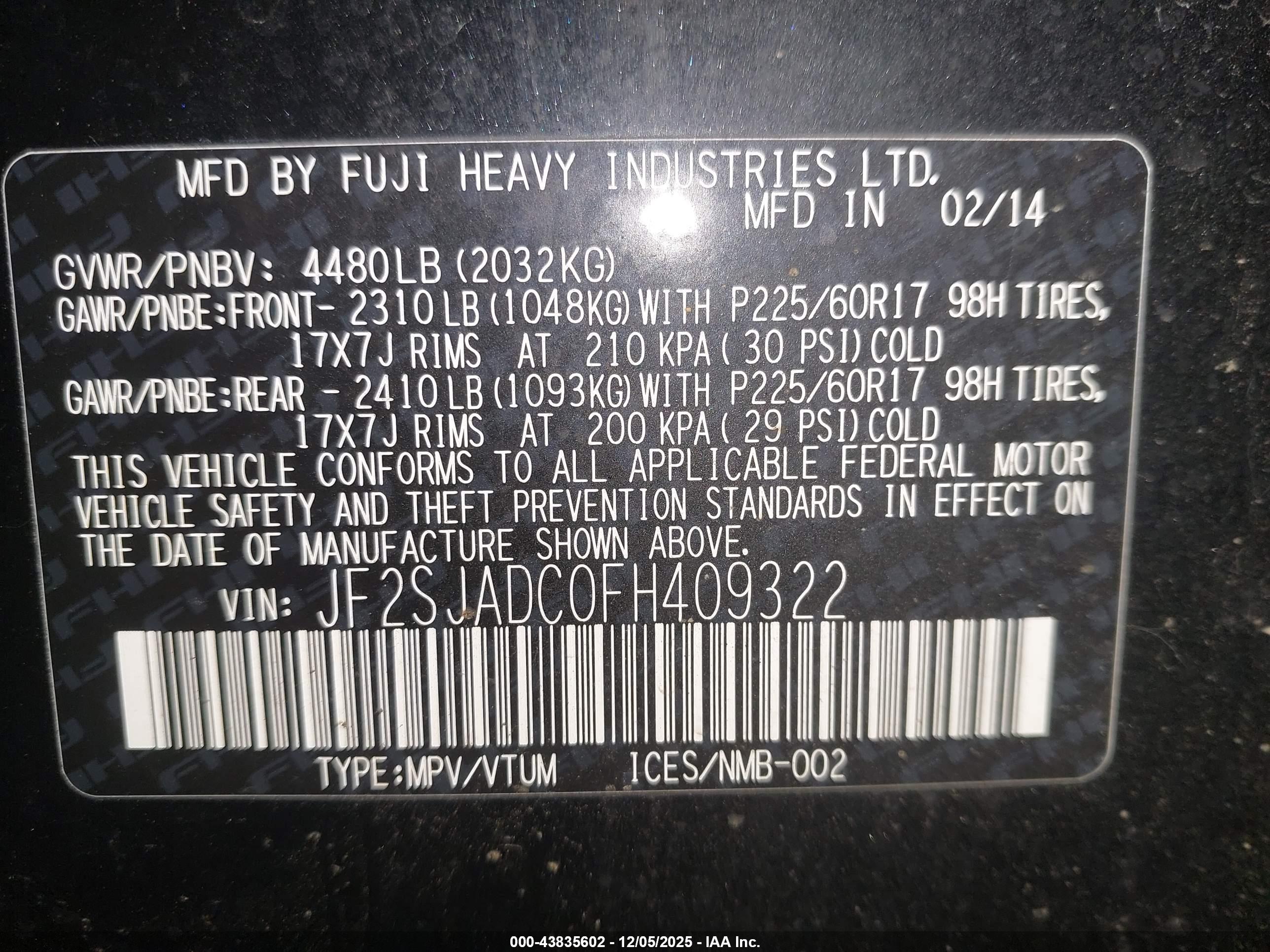 SUBARU FORESTER image 9