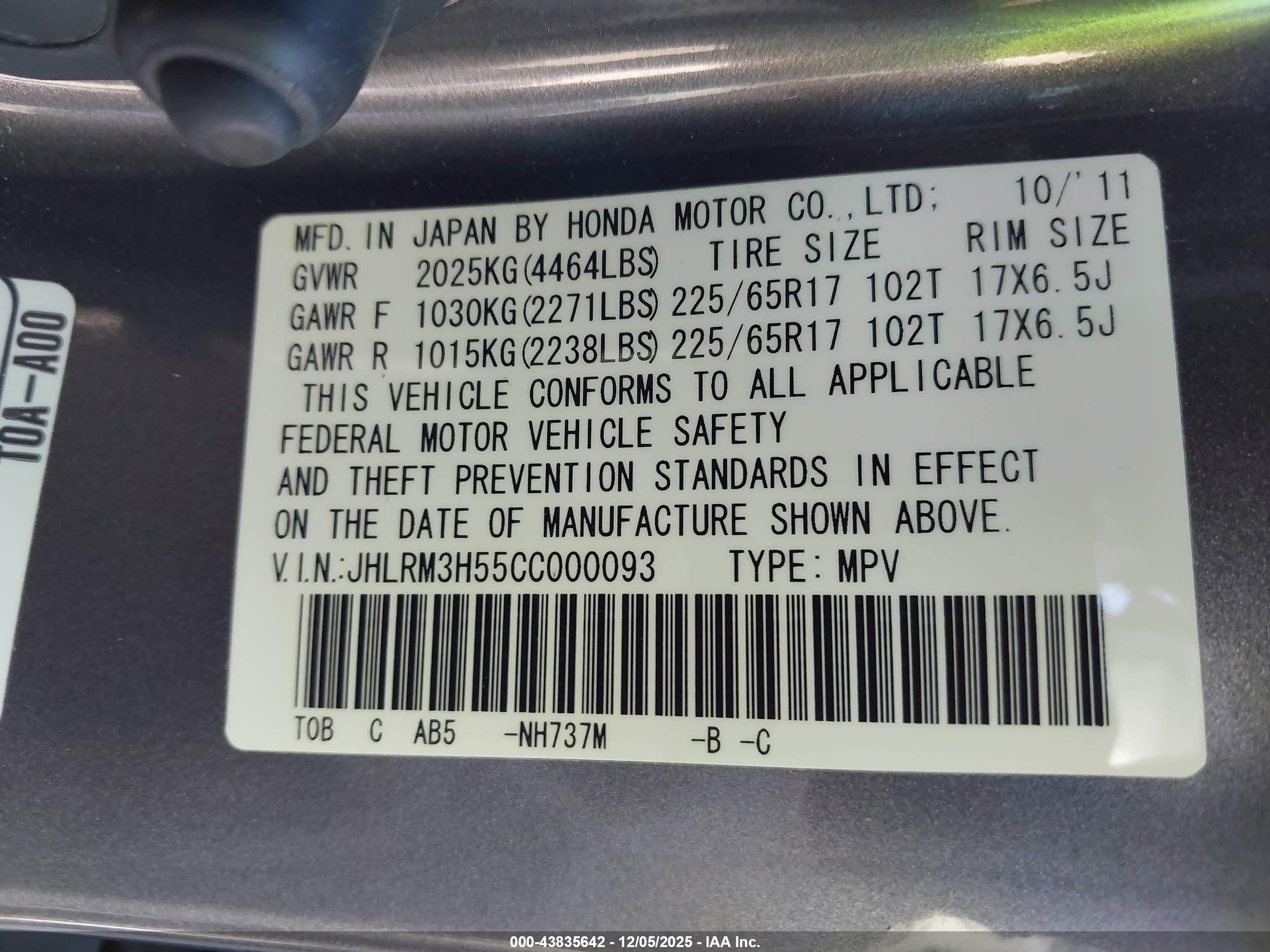 HONDA CR-V image 9