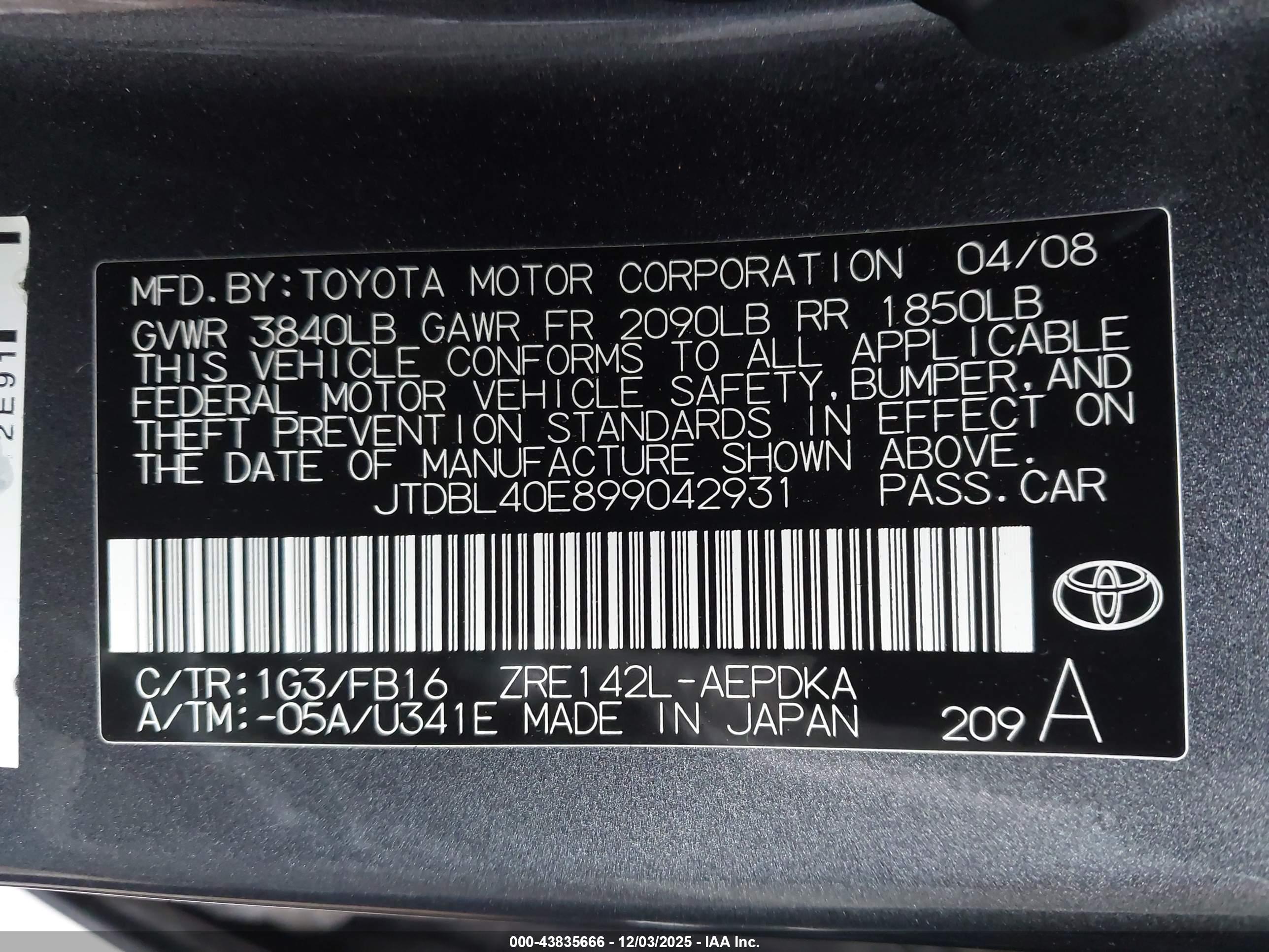 TOYOTA COROLLA image 9