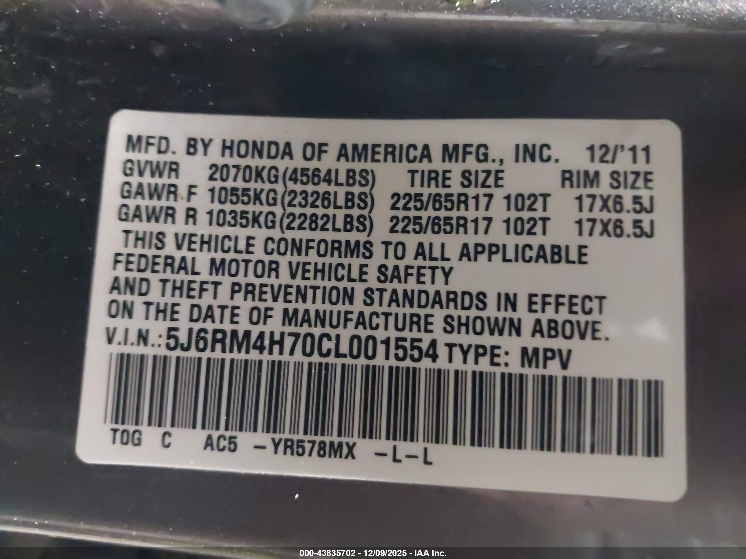 HONDA CR-V image 9