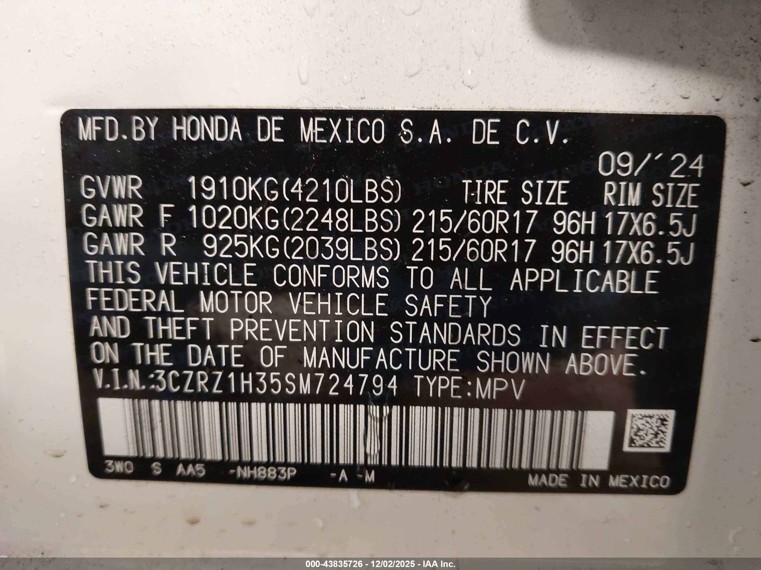 HONDA HR-V image 9