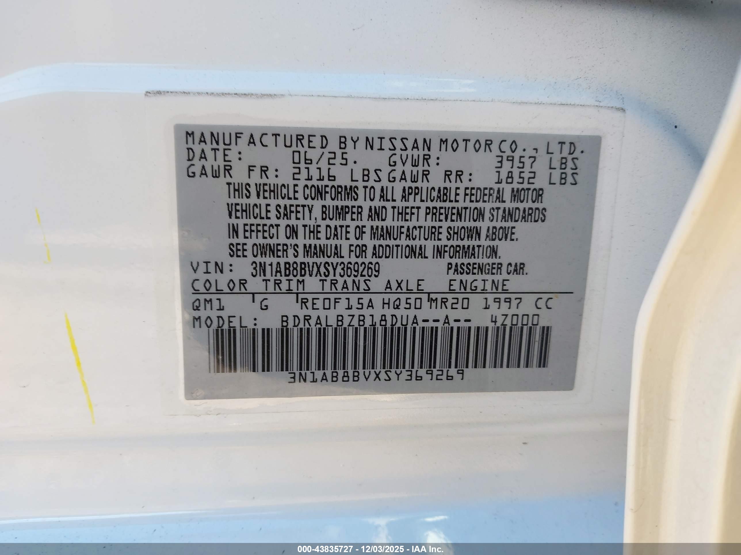 NISSAN SENTRA image 9