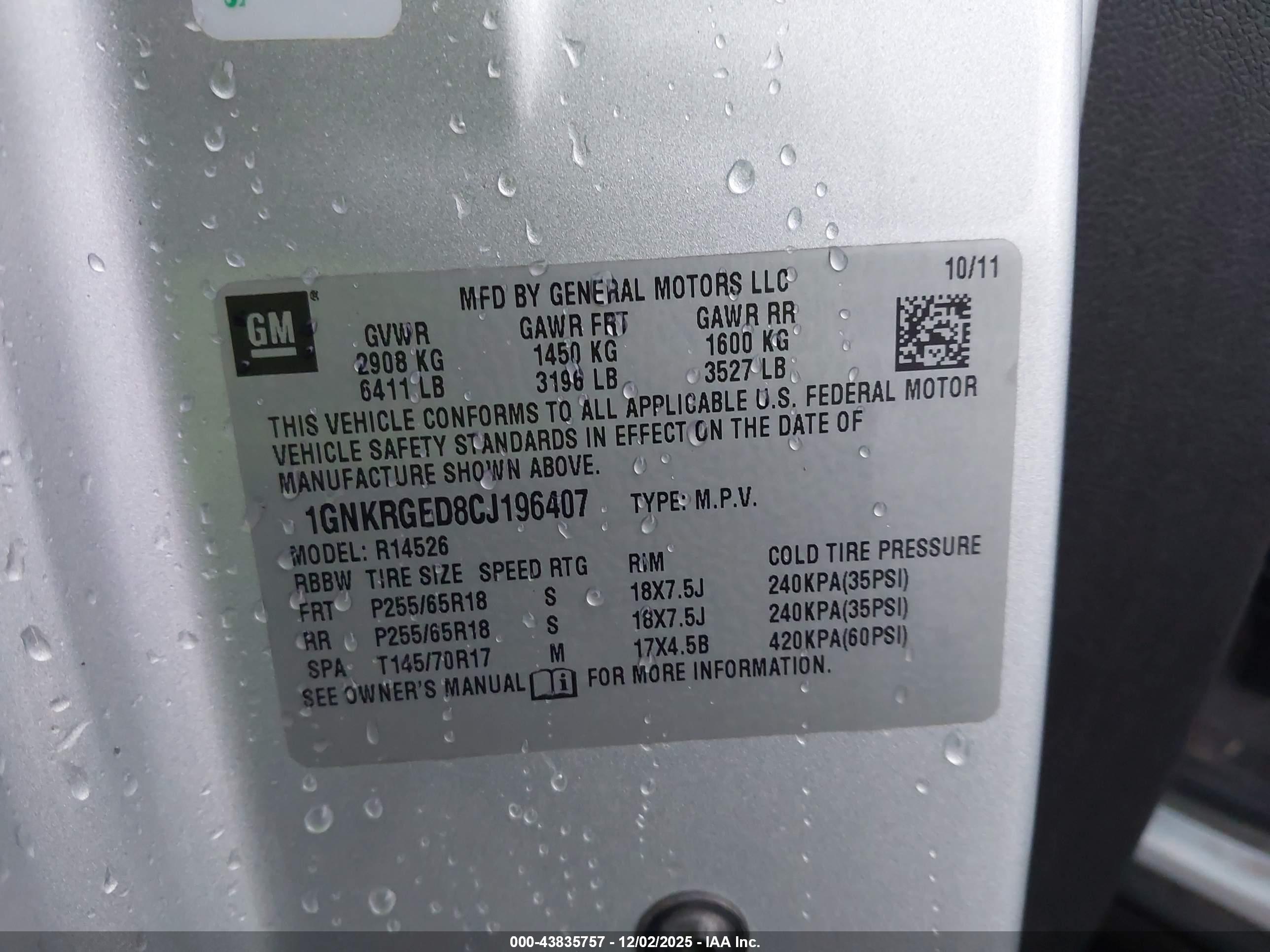 CHEVROLET TRAVERSE image 9