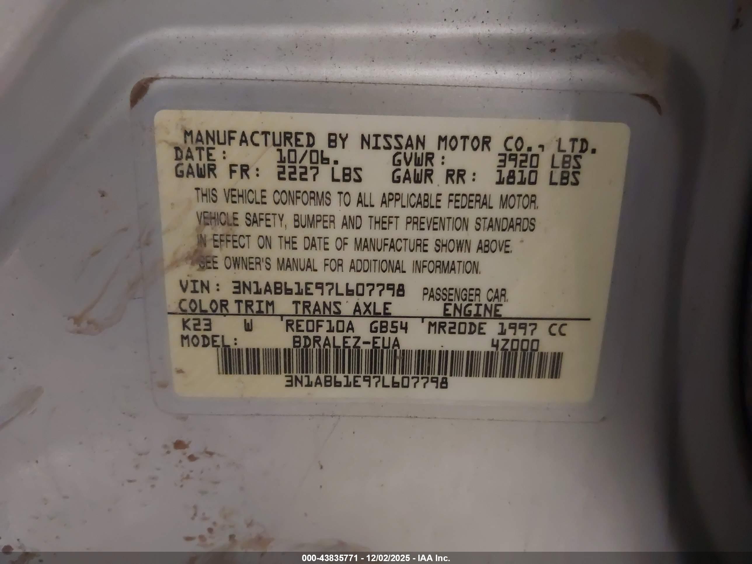 NISSAN SENTRA image 9