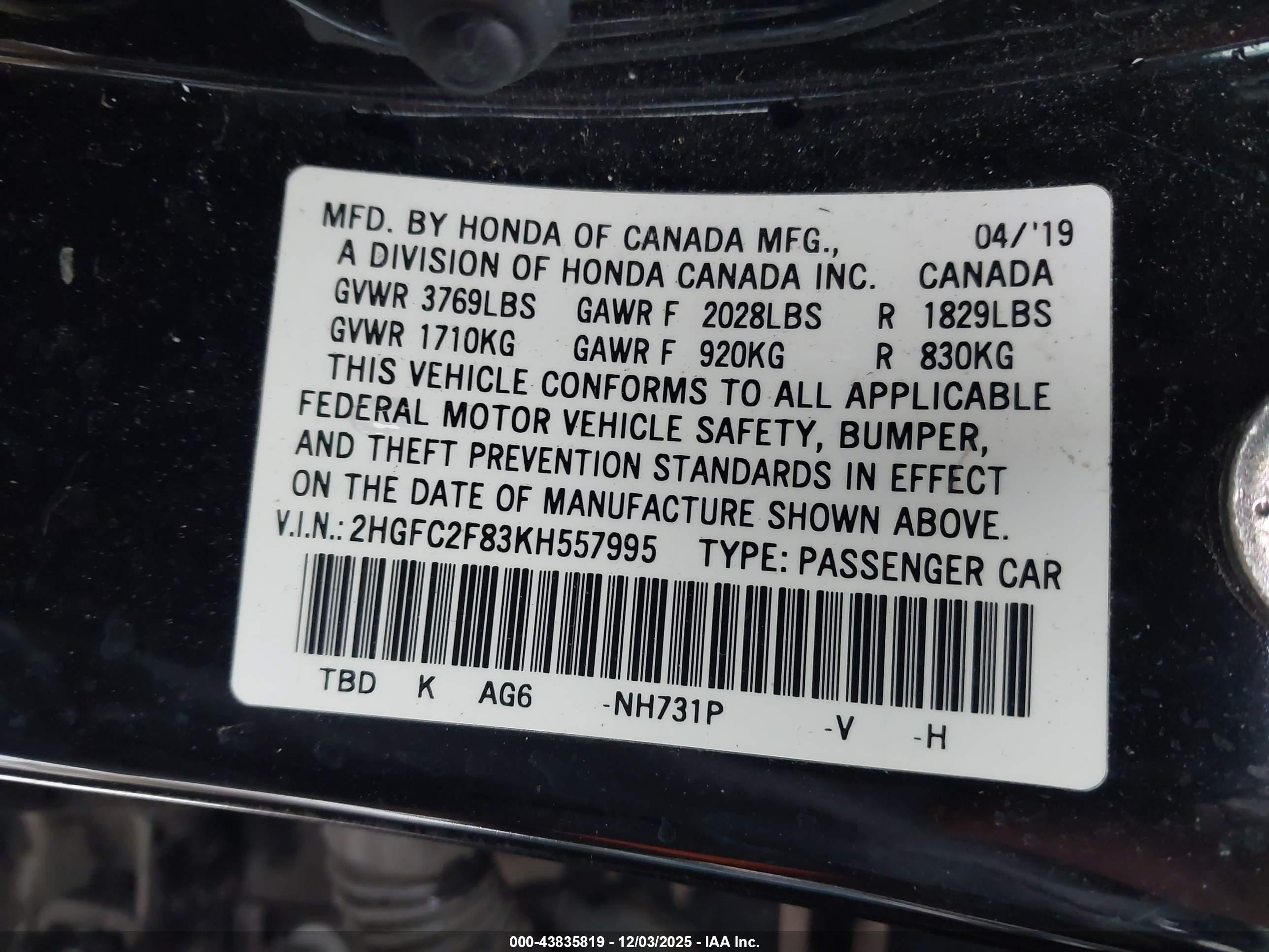 HONDA CIVIC image 9