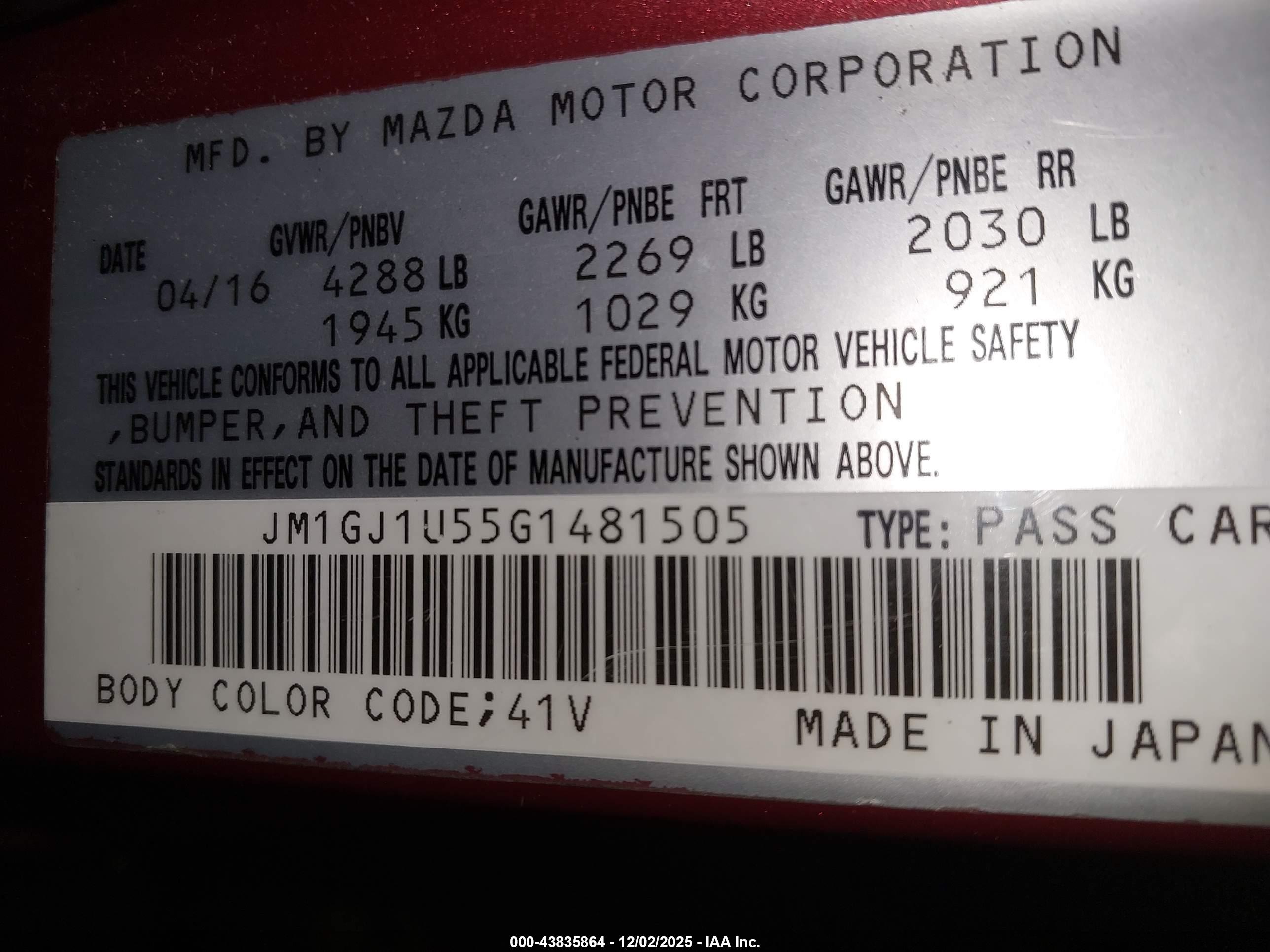 MAZDA MAZDA6 image 9