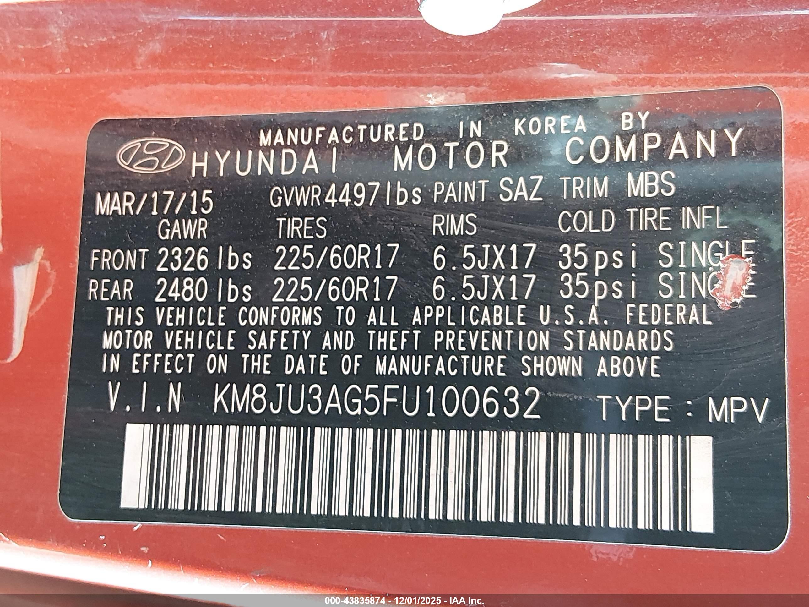 HYUNDAI TUCSON image 9