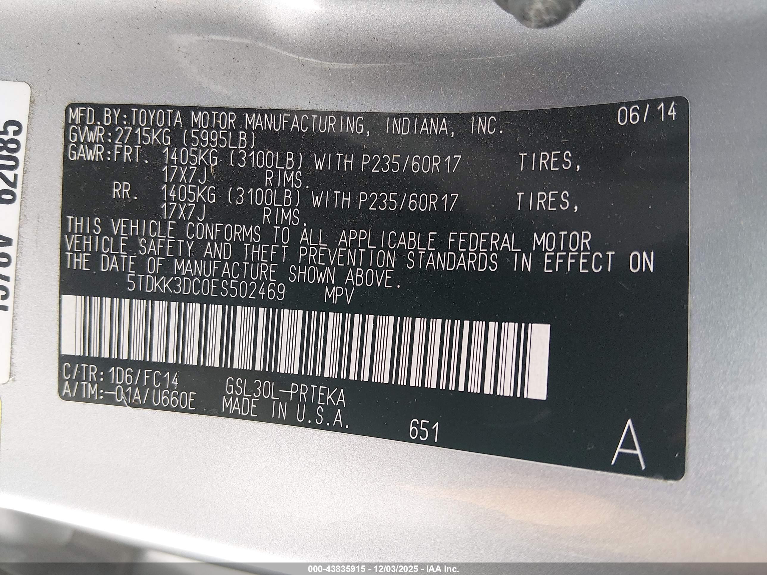 TOYOTA SIENNA image 9