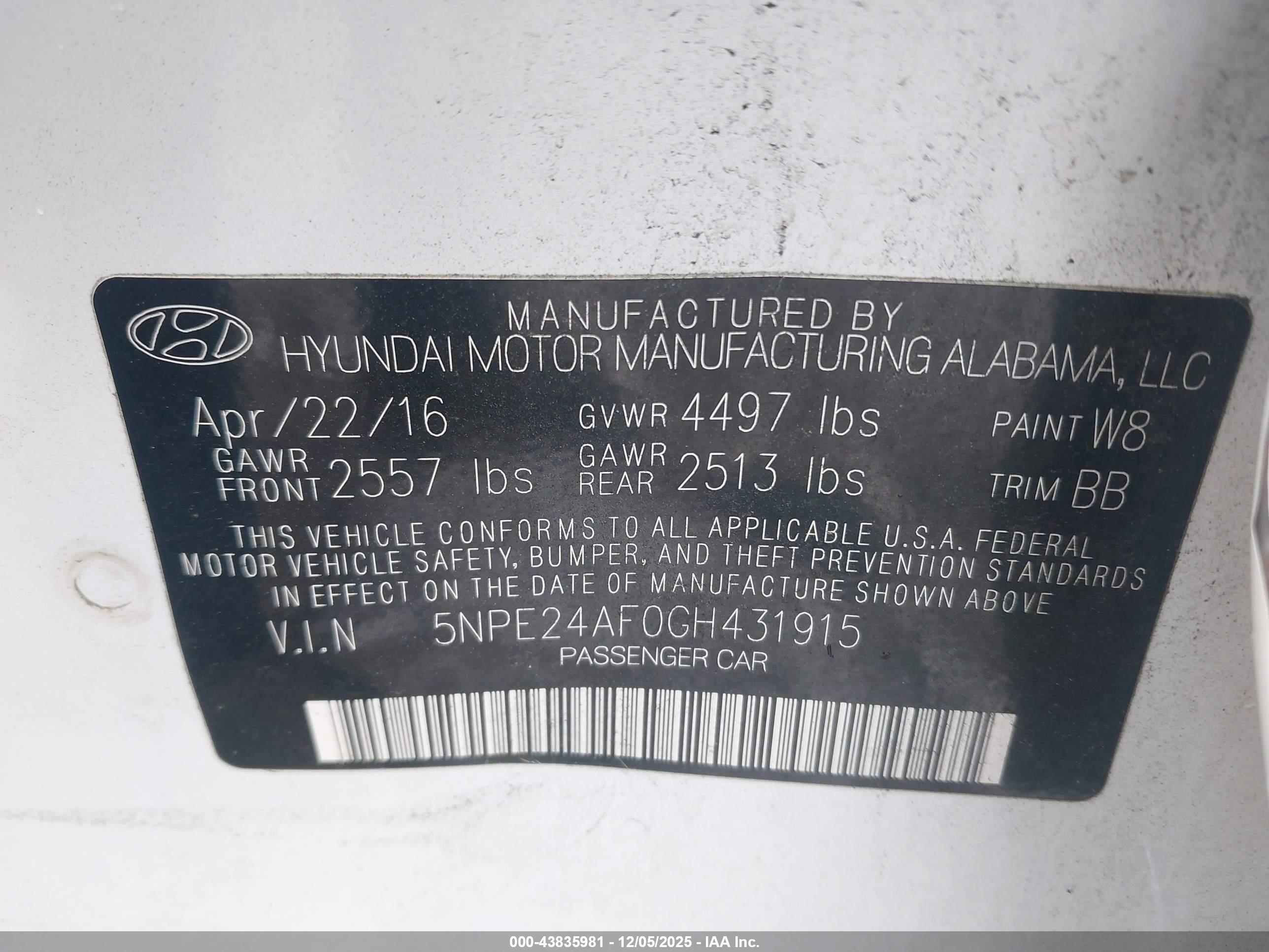 HYUNDAI SONATA image 9