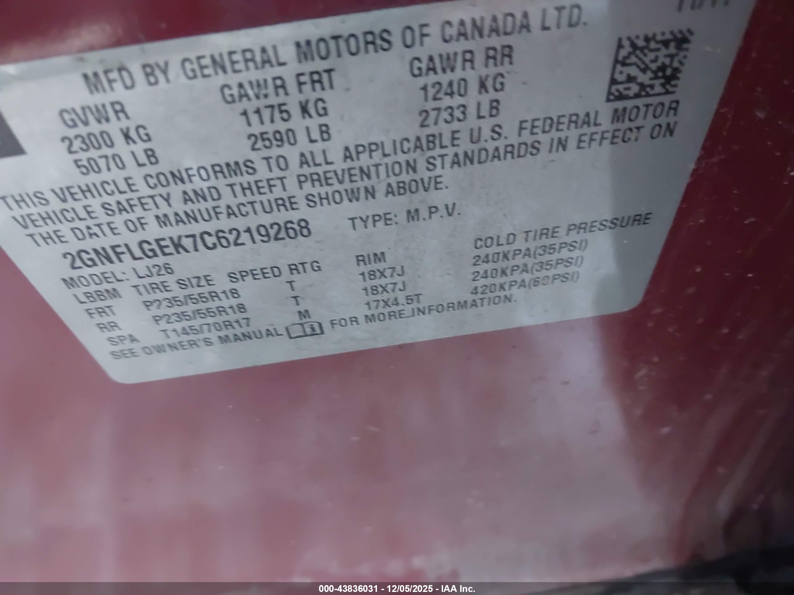 CHEVROLET EQUINOX image 9