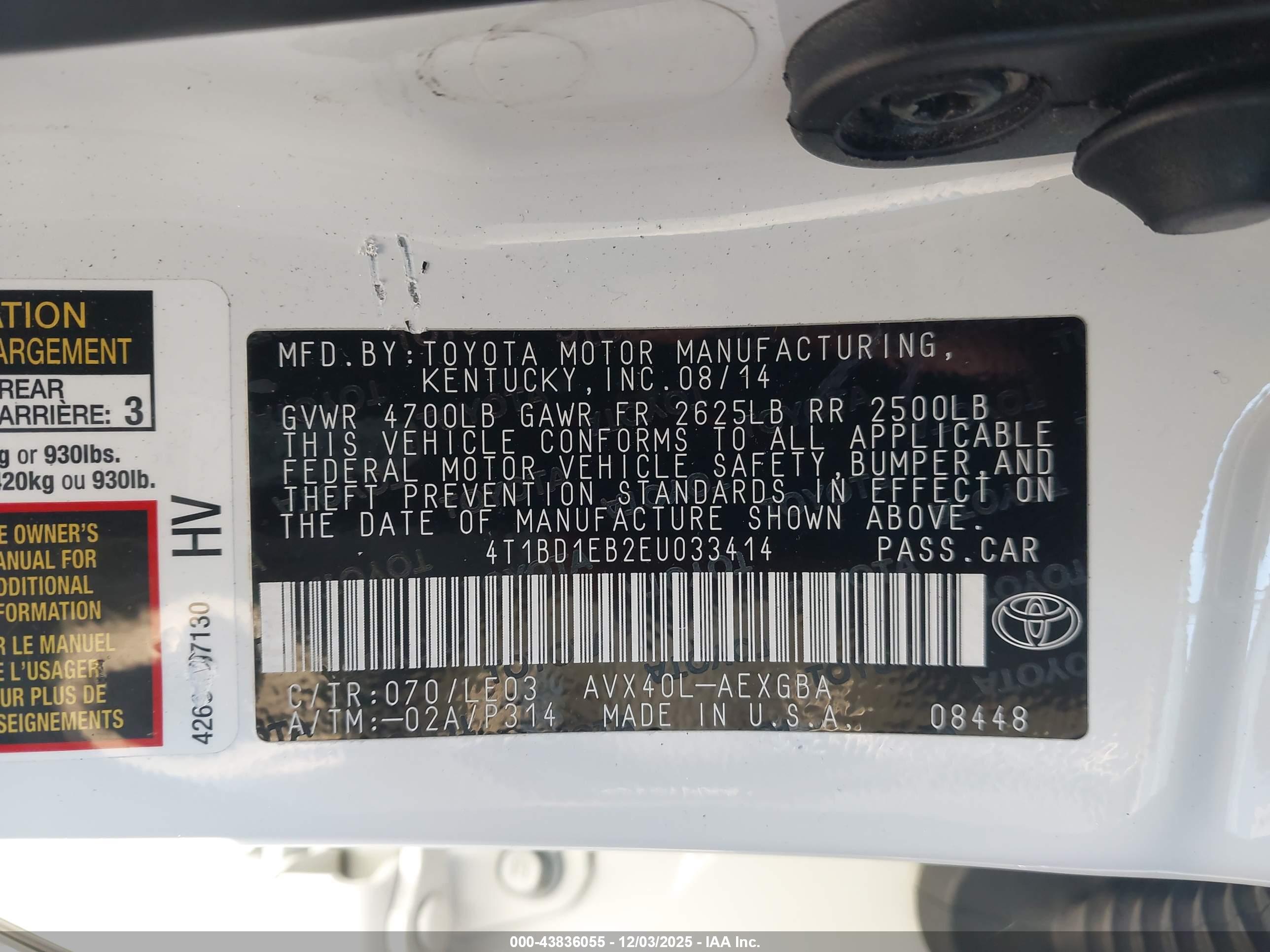 TOYOTA AVALON image 9