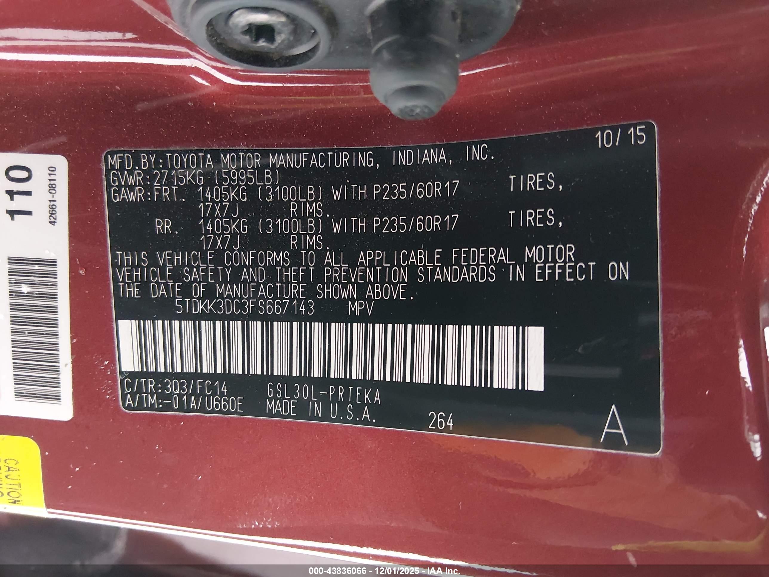 TOYOTA SIENNA image 9