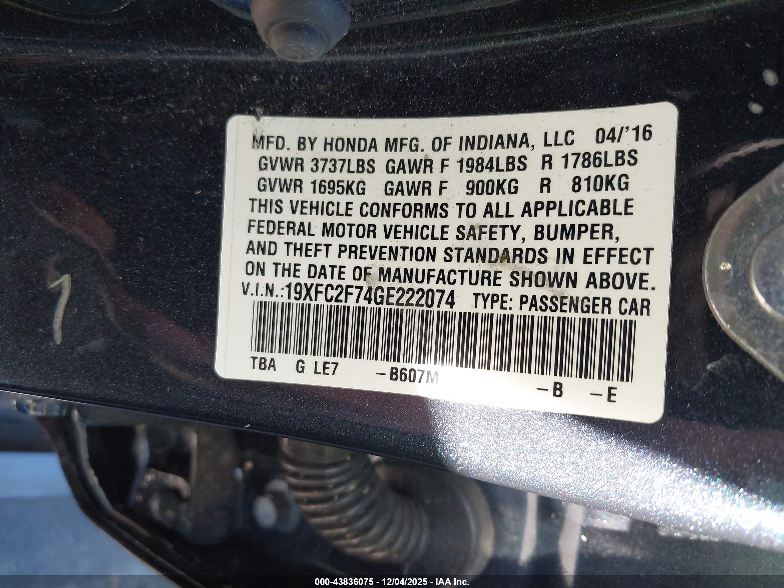 HONDA CIVIC image 9