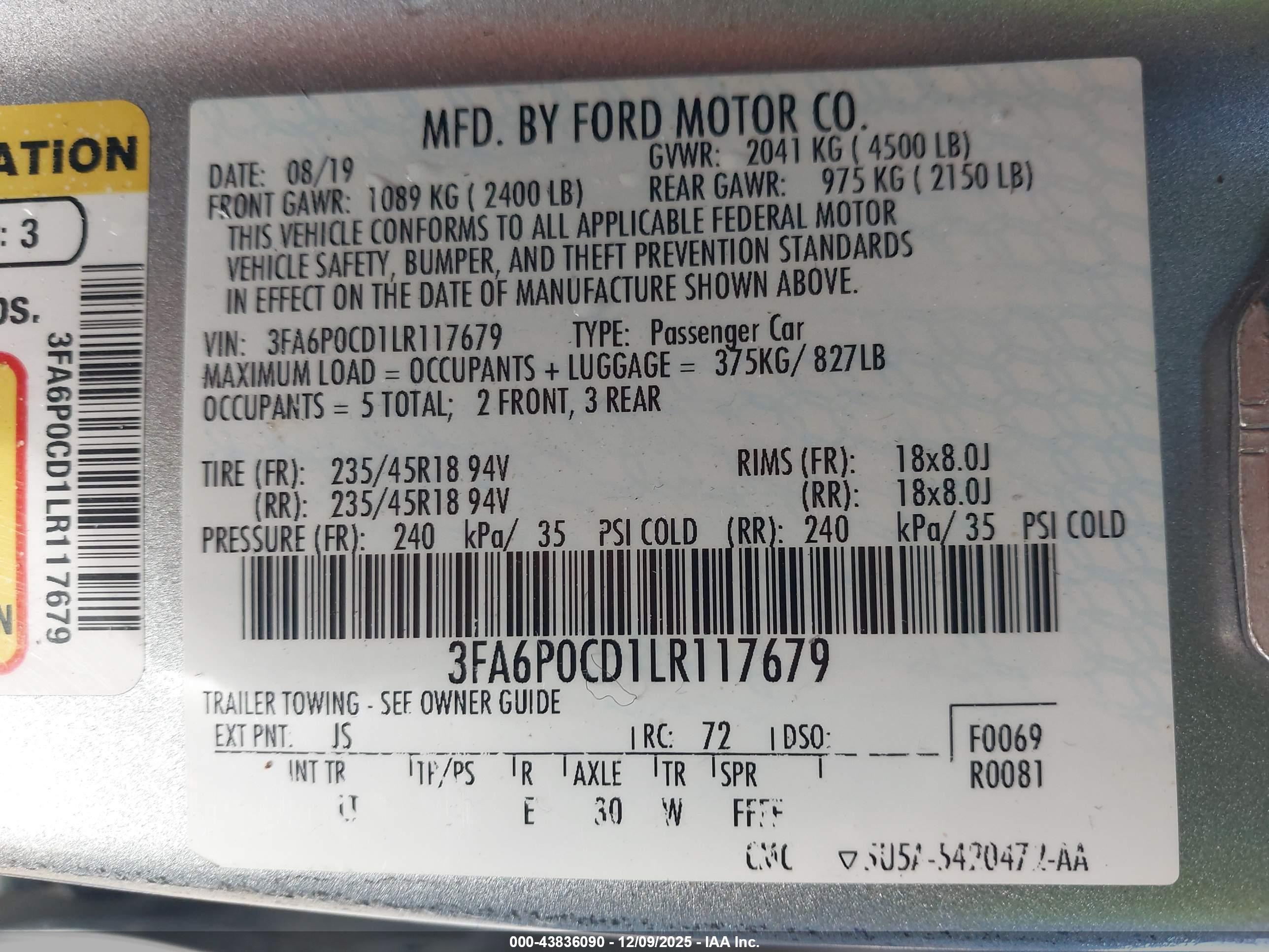 FORD FUSION image 9