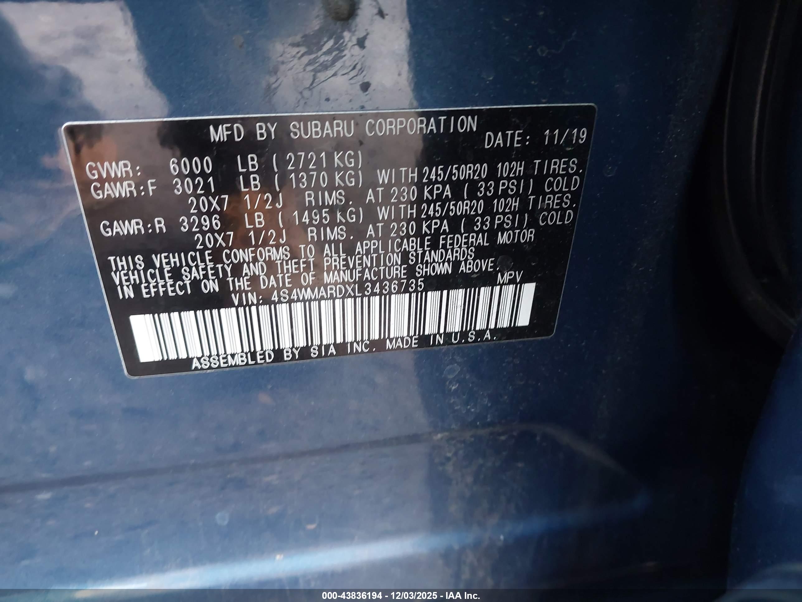 SUBARU ASCENT image 9