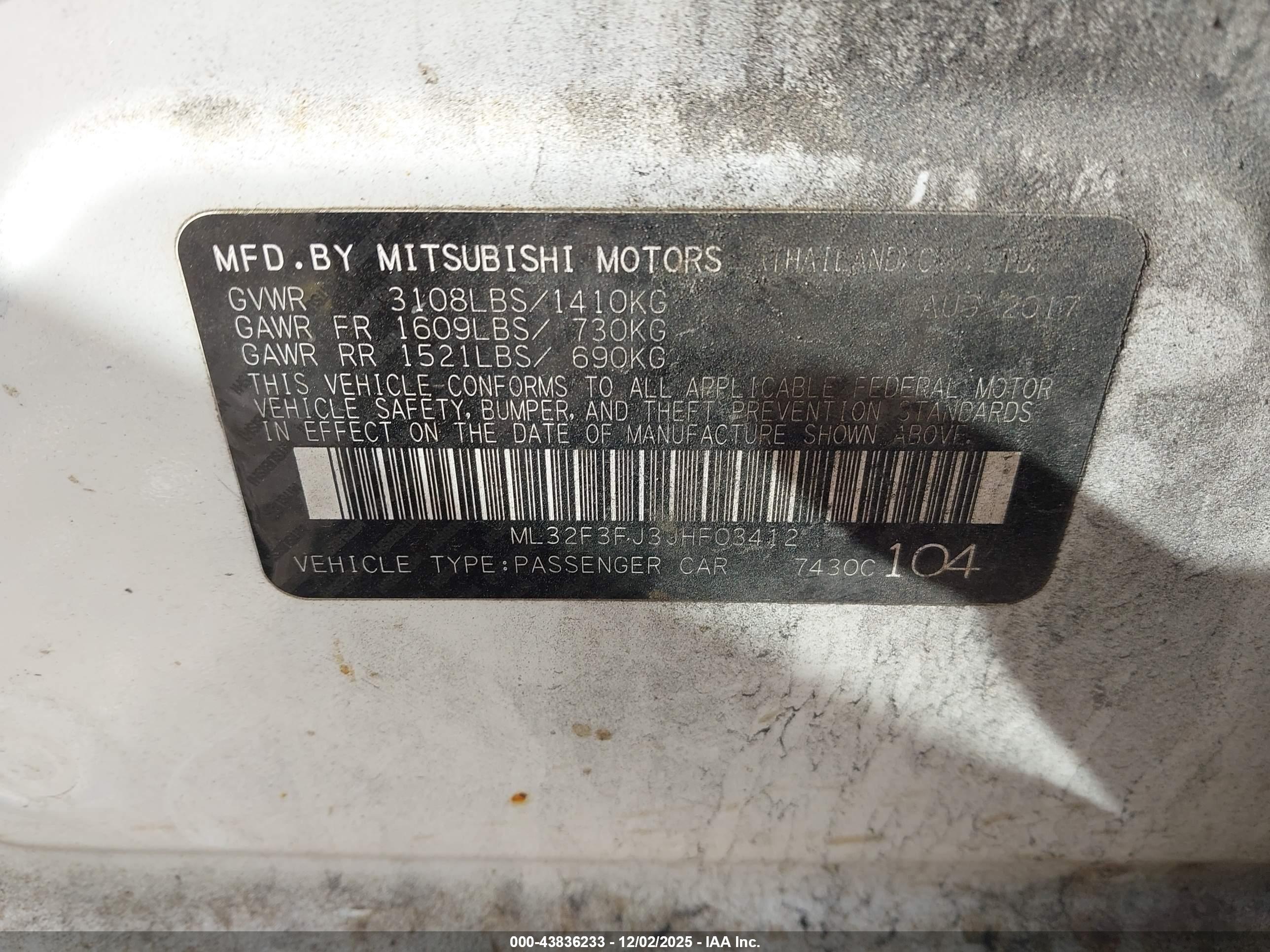 MITSUBISHI MIRAGE image 9