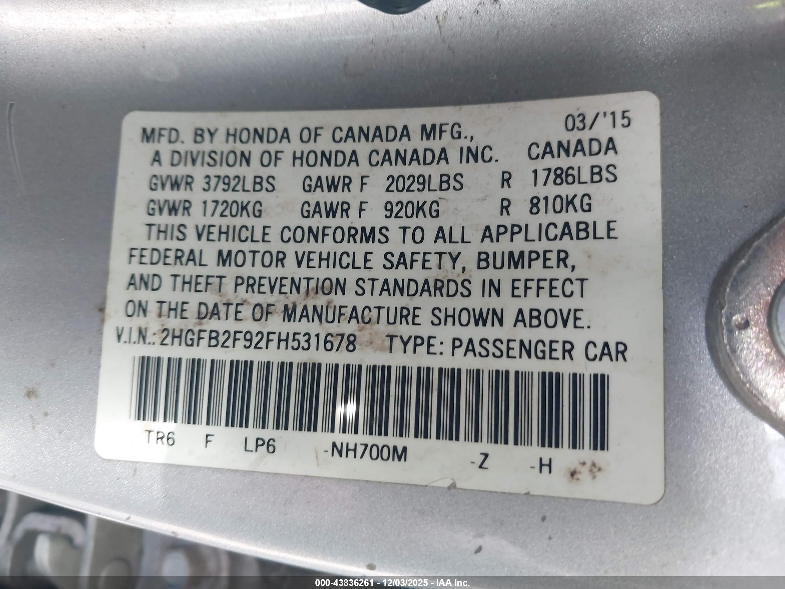 HONDA CIVIC image 9