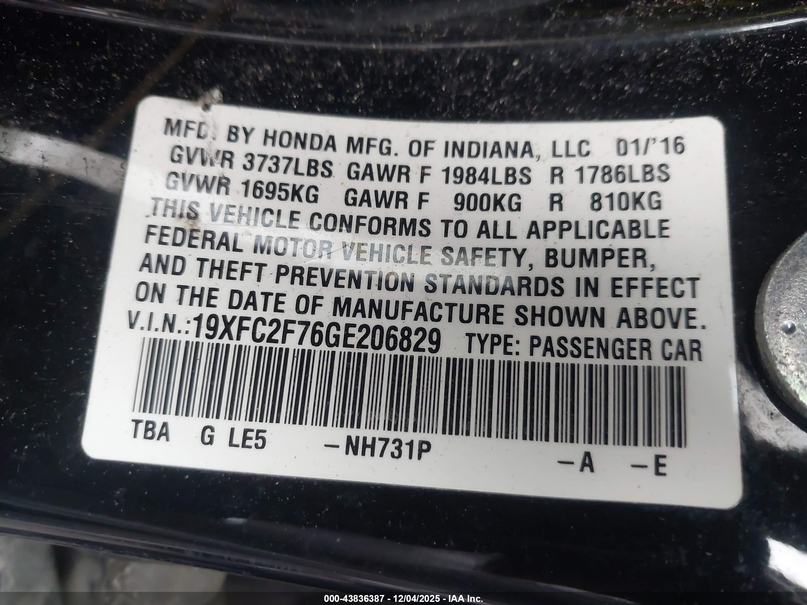 HONDA CIVIC image 9