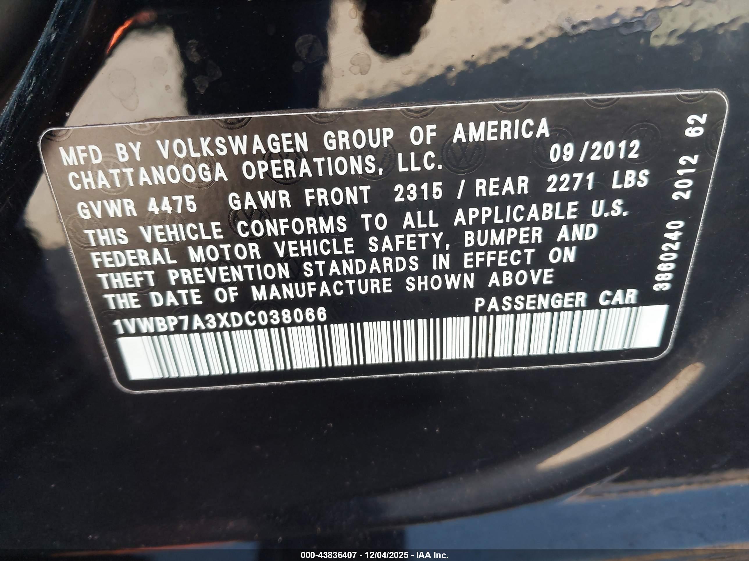 VOLKSWAGEN PASSAT image 9