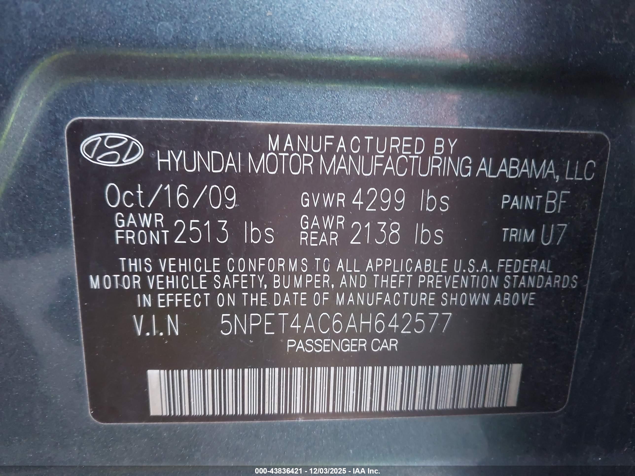 HYUNDAI SONATA image 9