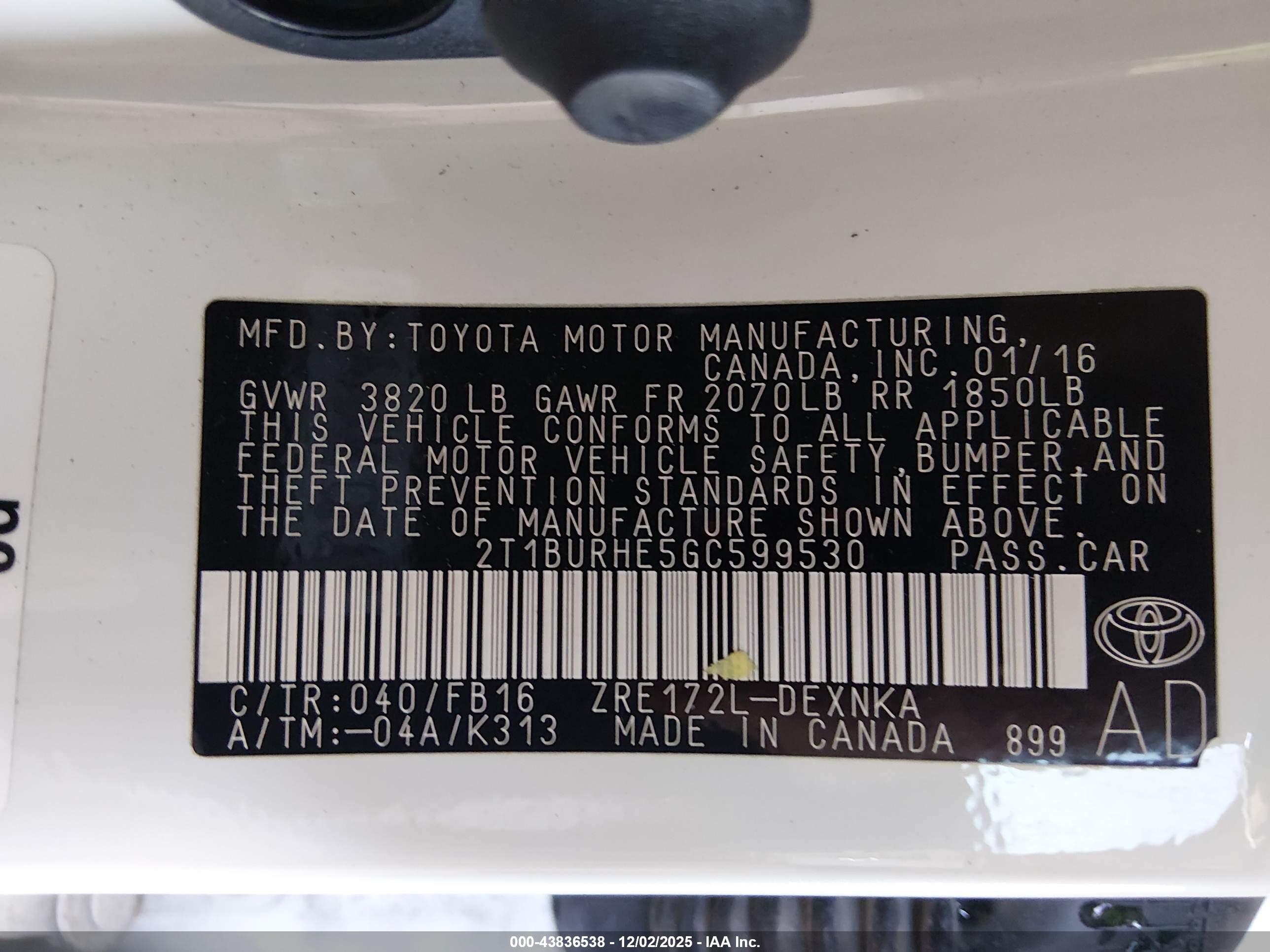 TOYOTA COROLLA image 9