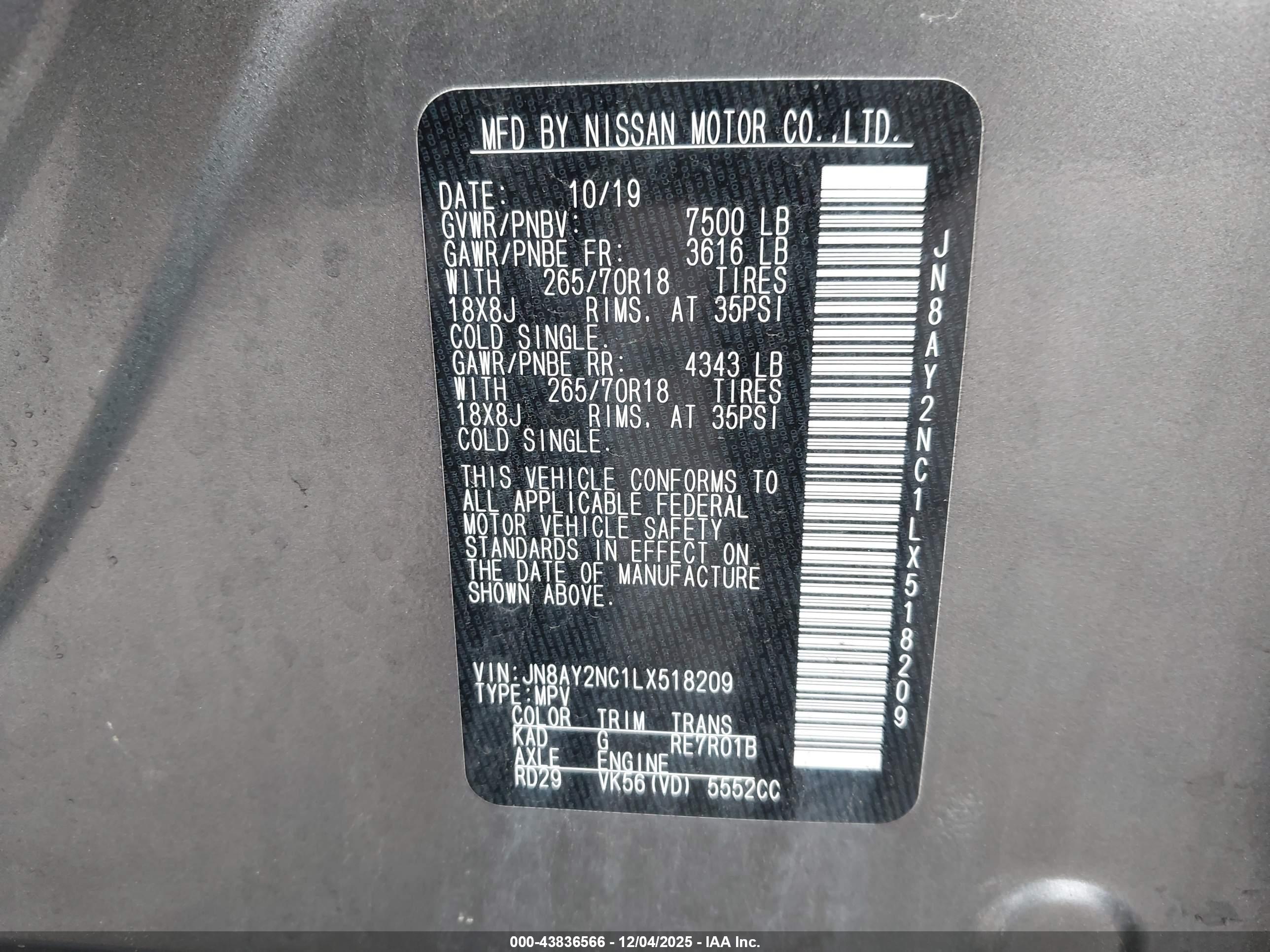 NISSAN ARMADA image 9
