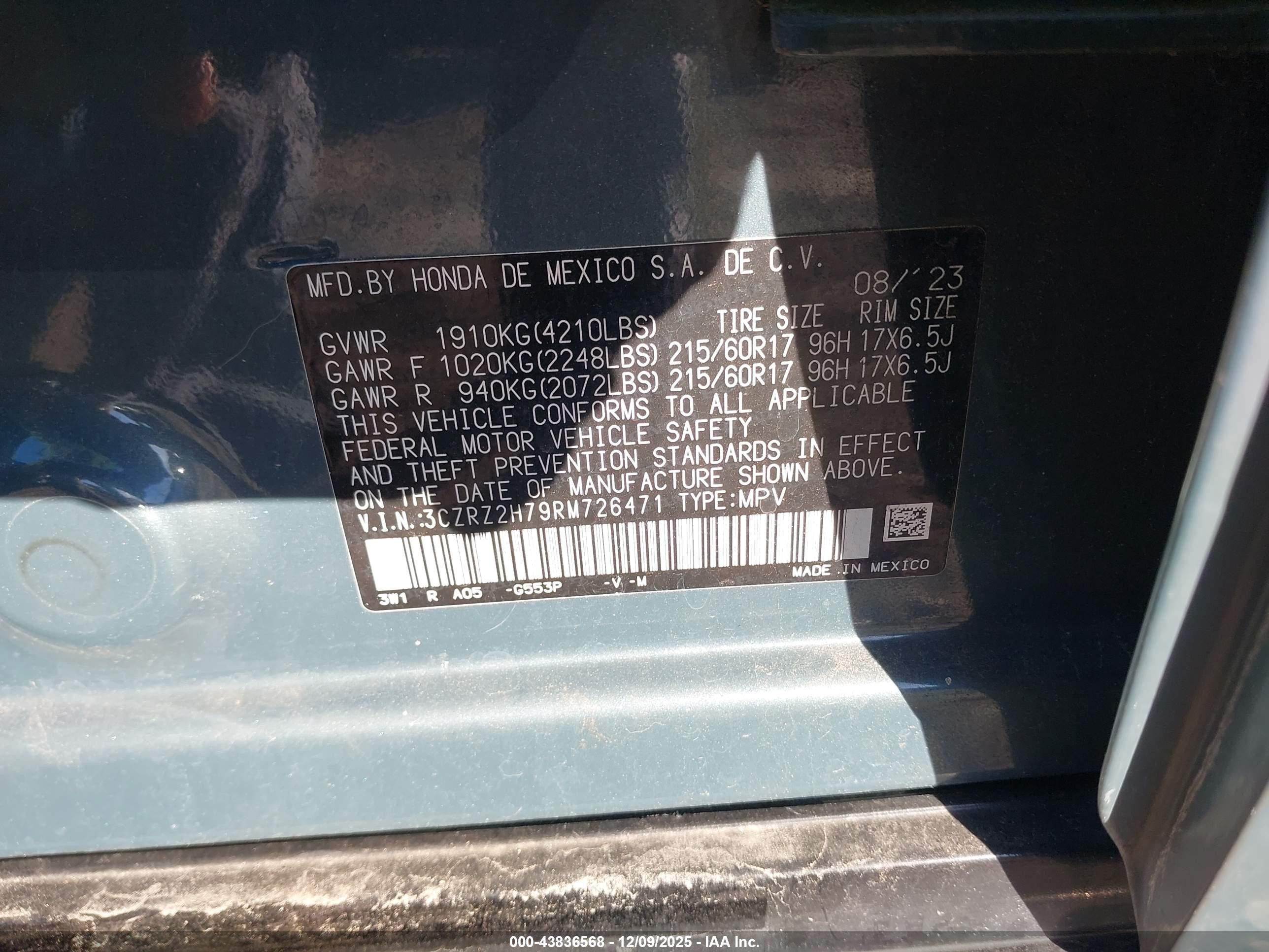 HONDA HR-V image 9