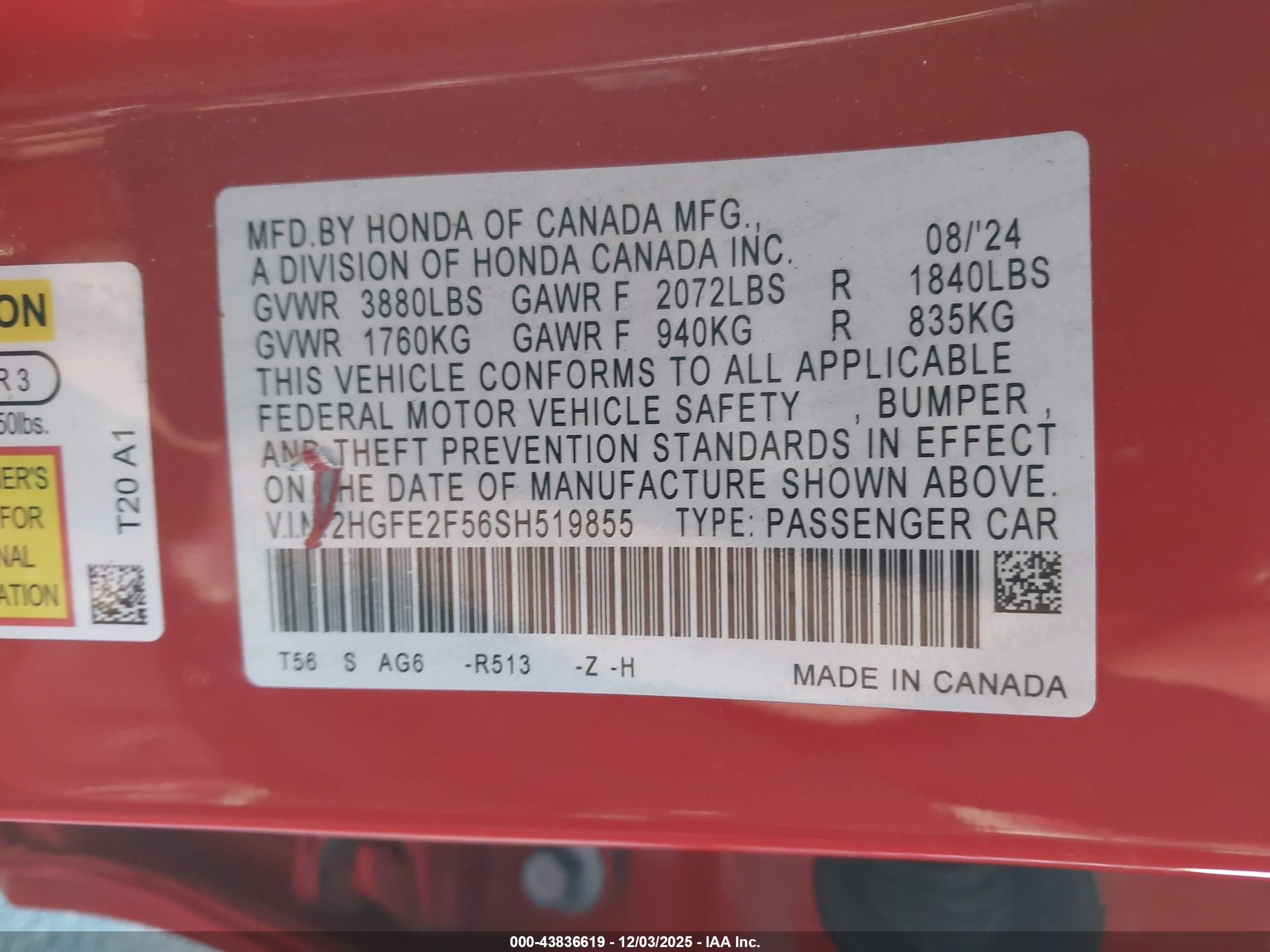 HONDA CIVIC image 9
