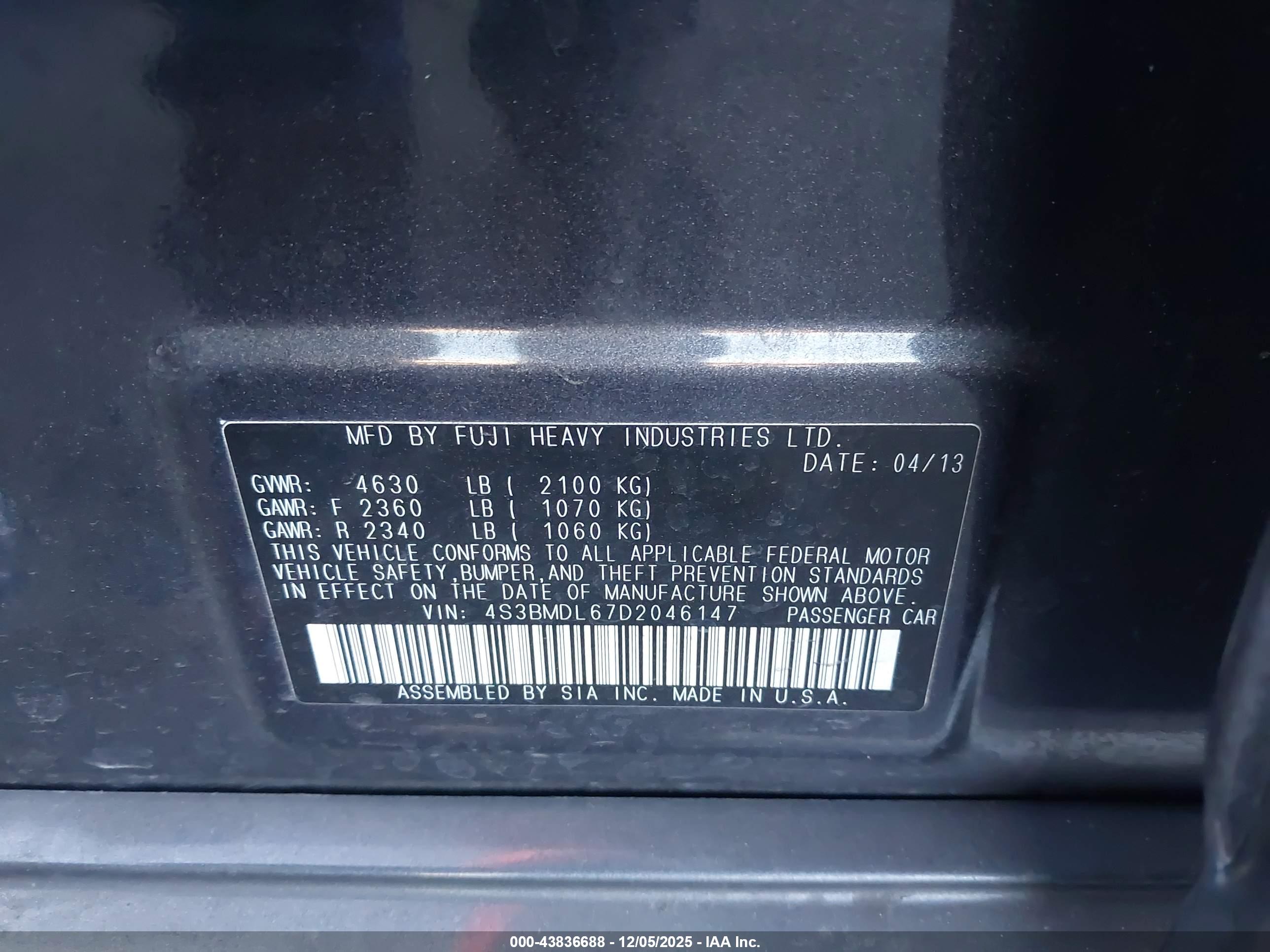 SUBARU LEGACY image 9