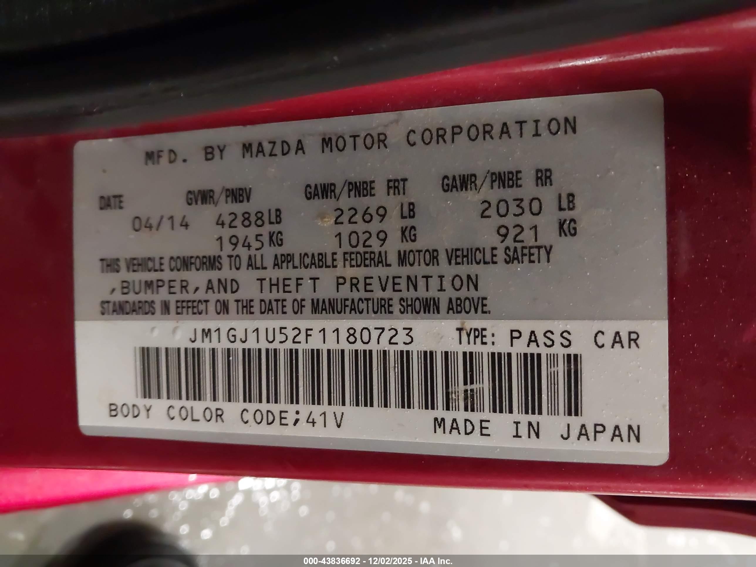 MAZDA MAZDA6 image 9