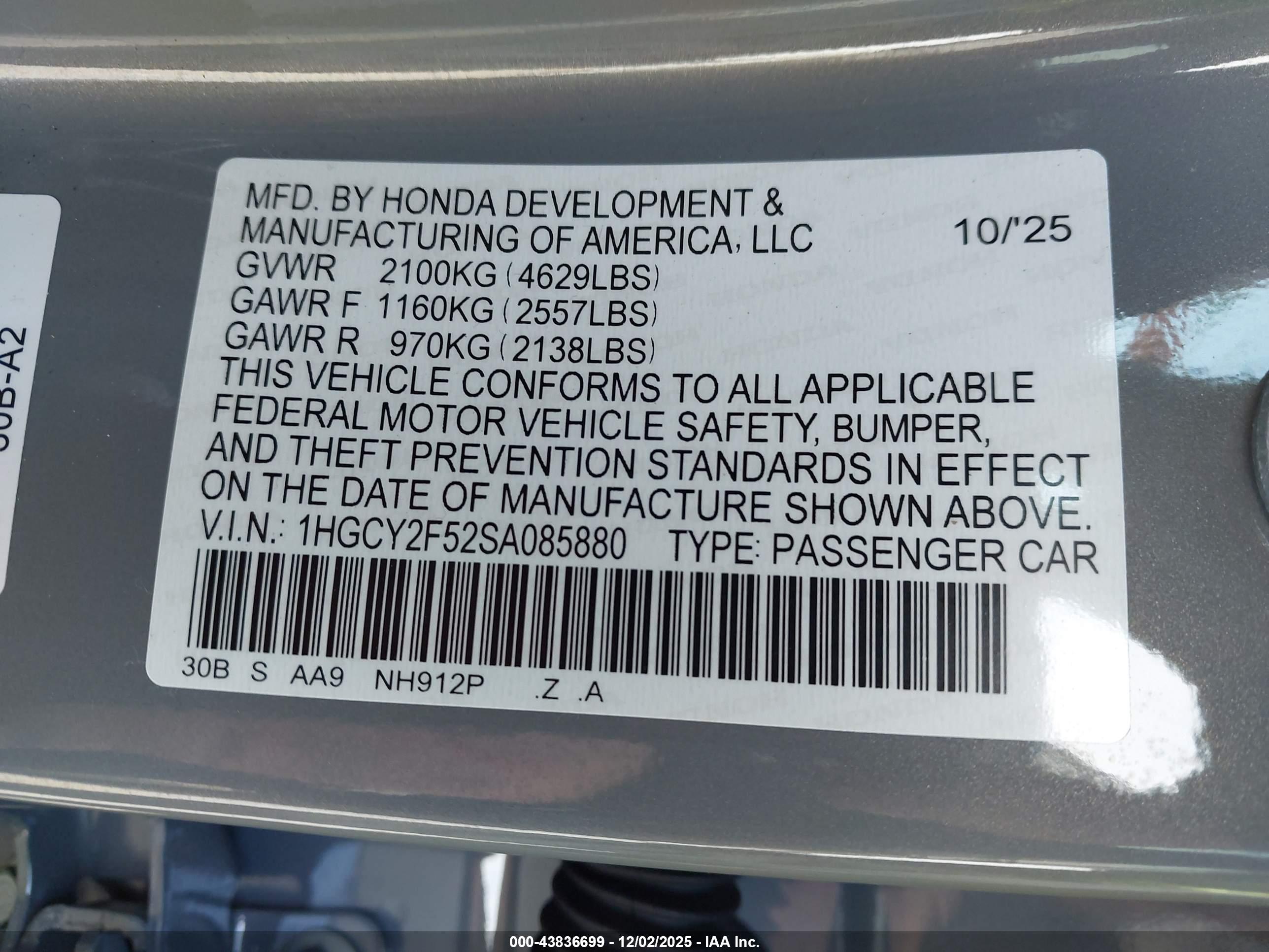 HONDA ACCORD image 9