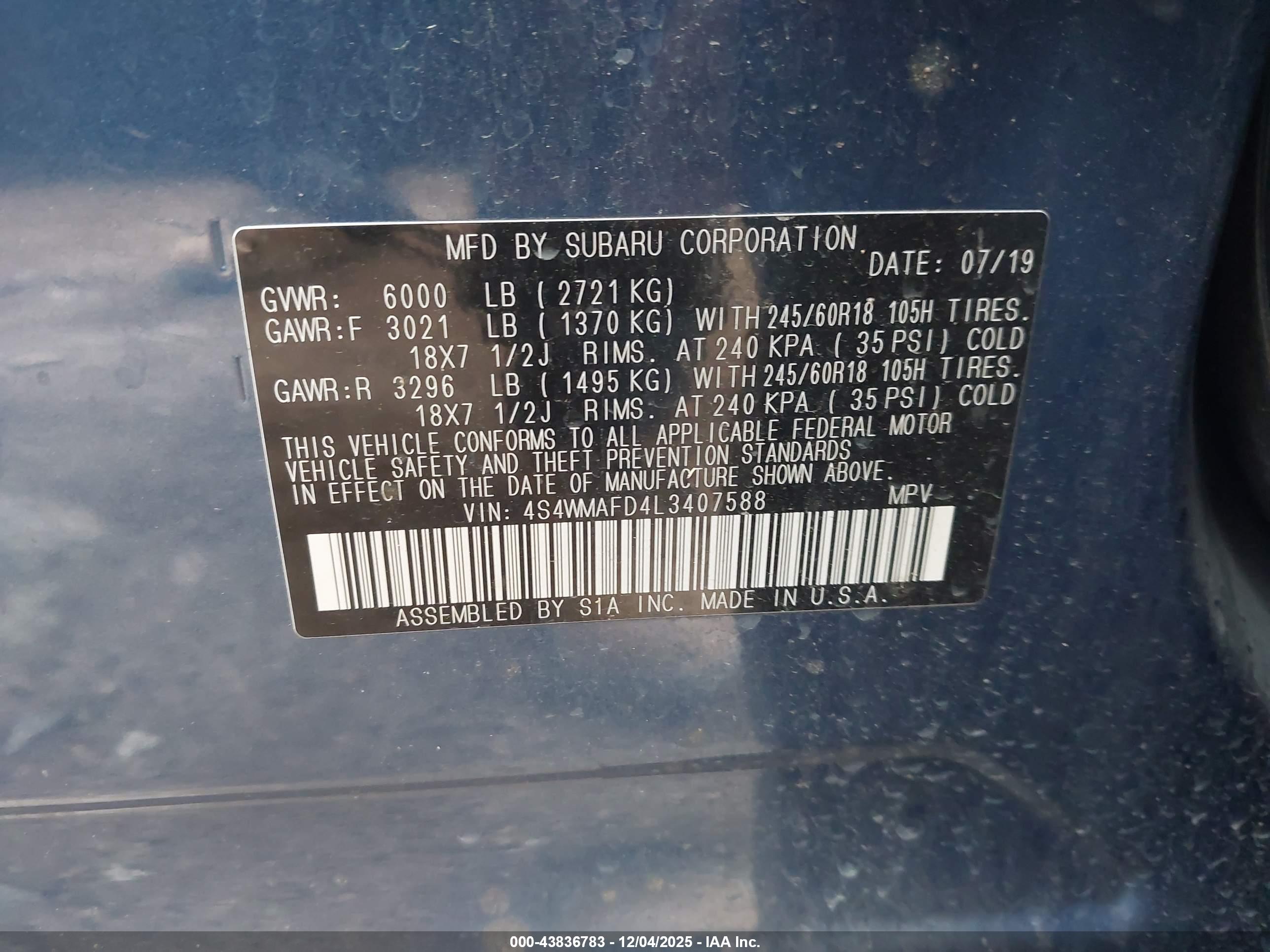 SUBARU ASCENT image 9