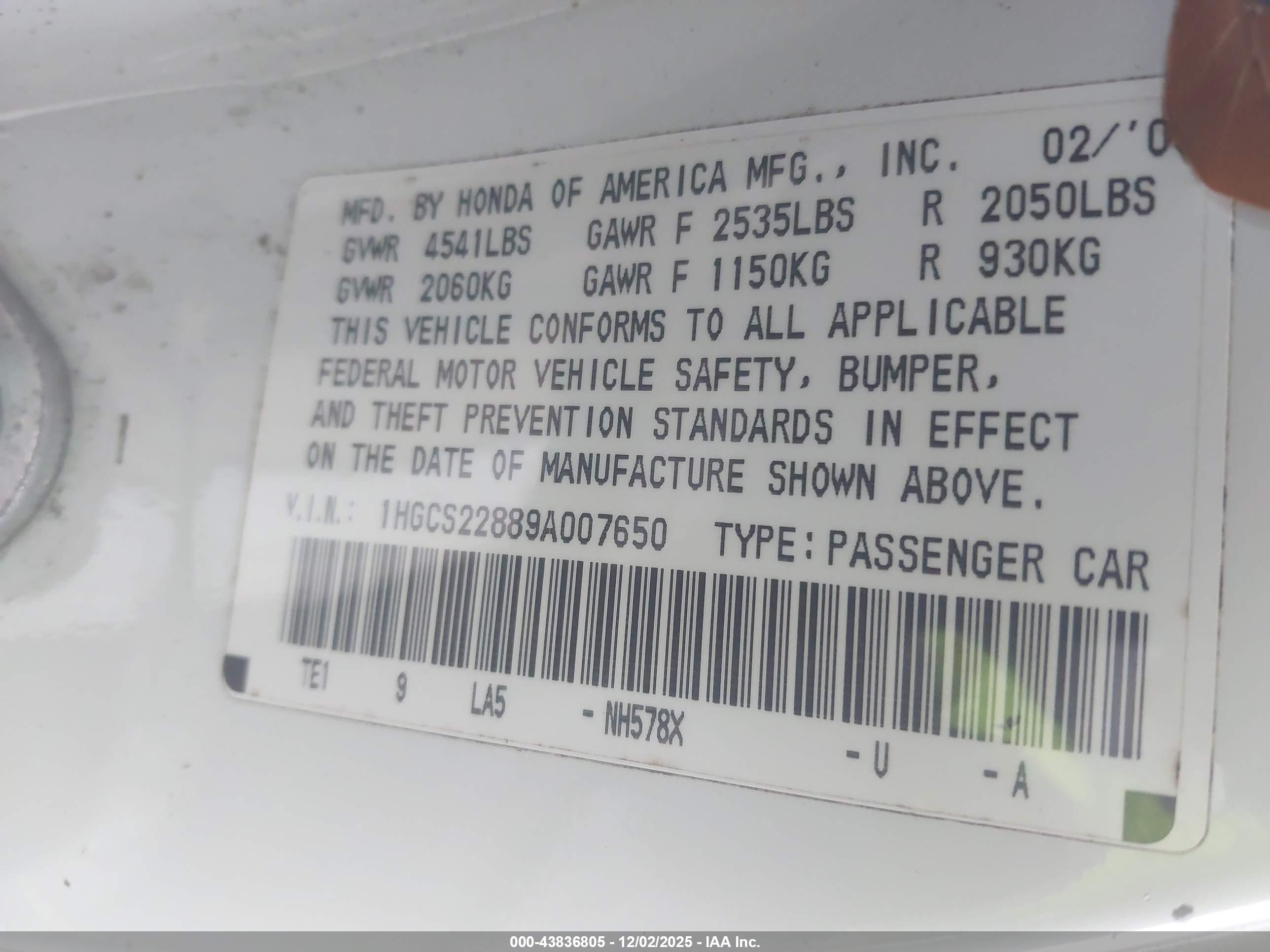 HONDA ACCORD image 9