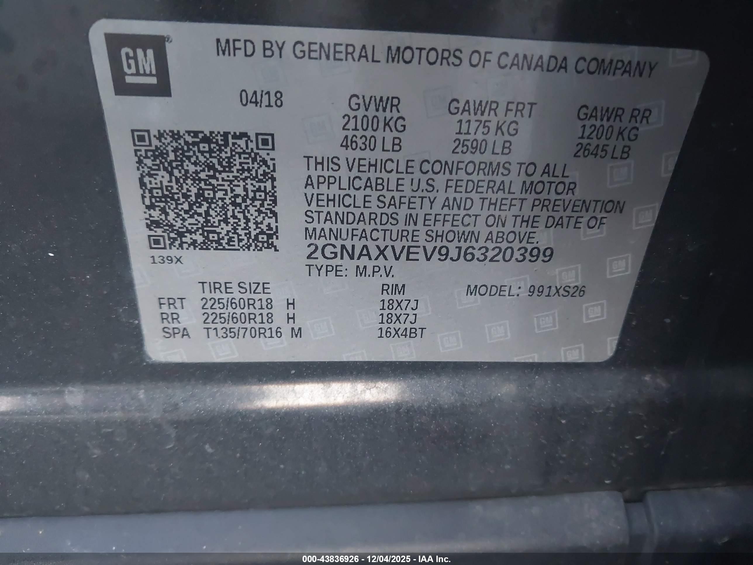 CHEVROLET EQUINOX image 9