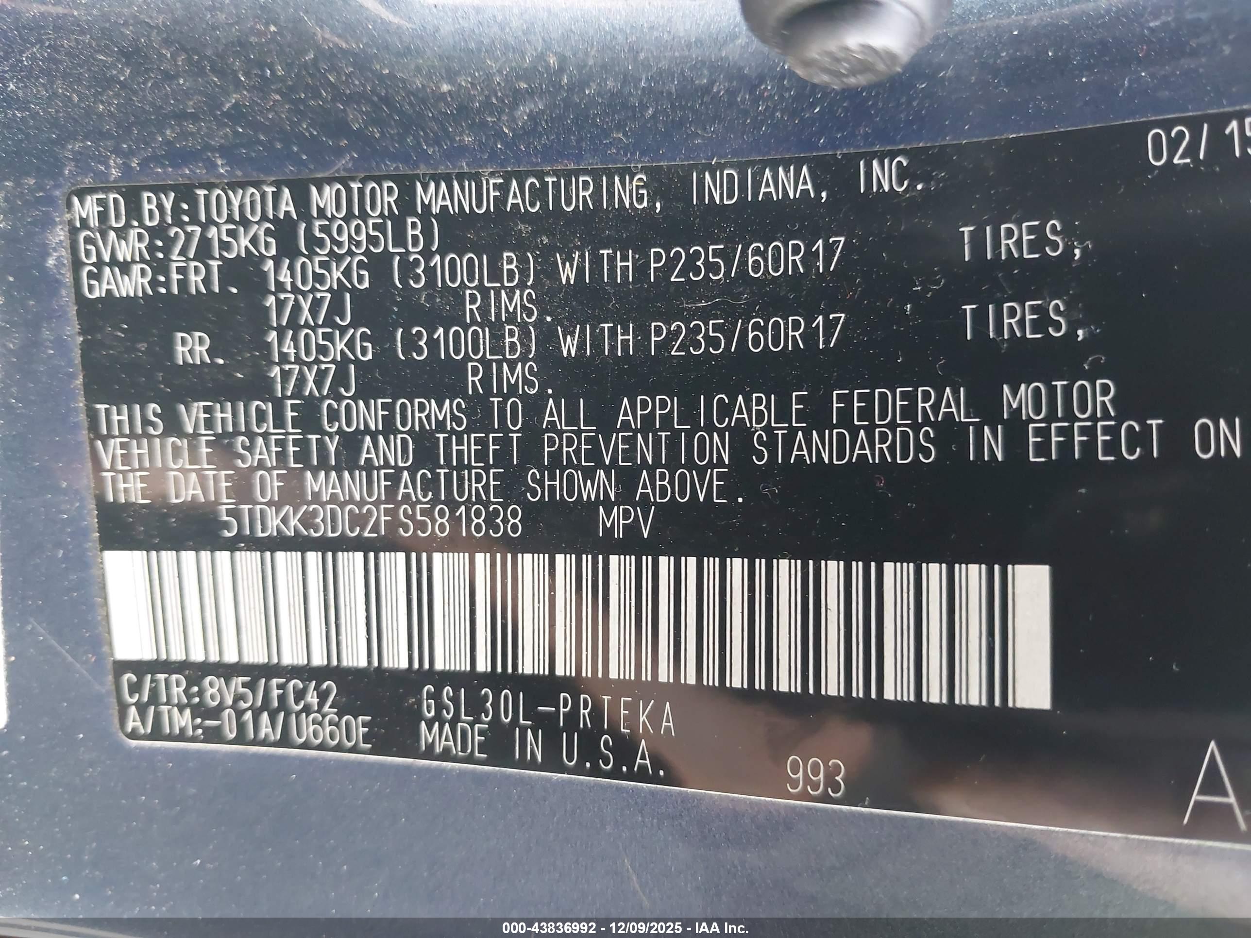 TOYOTA SIENNA image 9