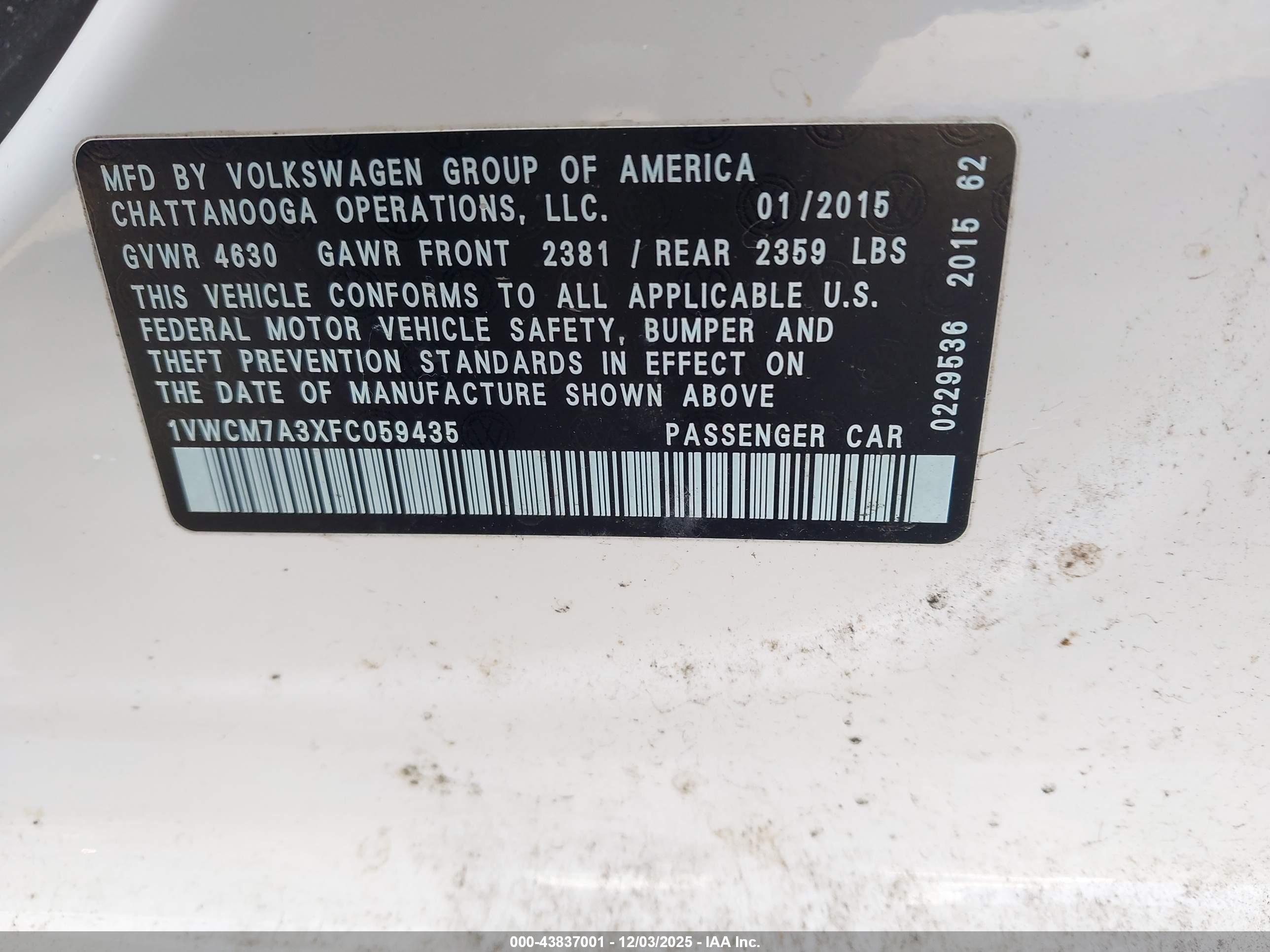 VOLKSWAGEN PASSAT image 9