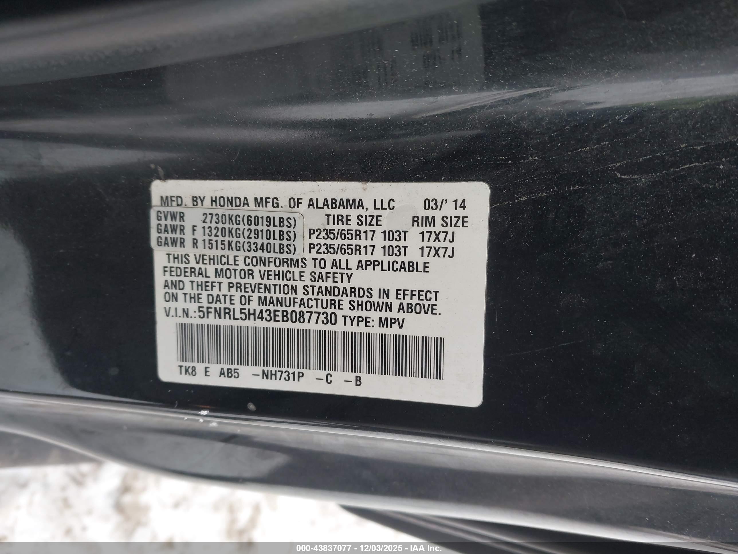 HONDA ODYSSEY image 9