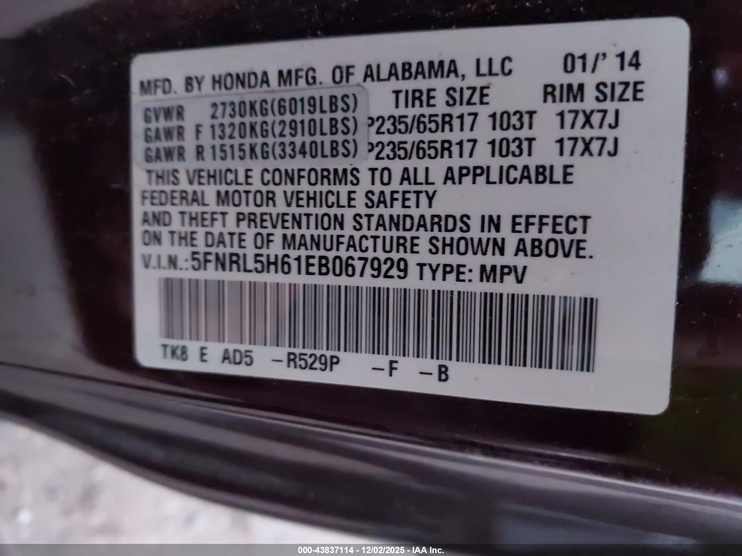 HONDA ODYSSEY image 9