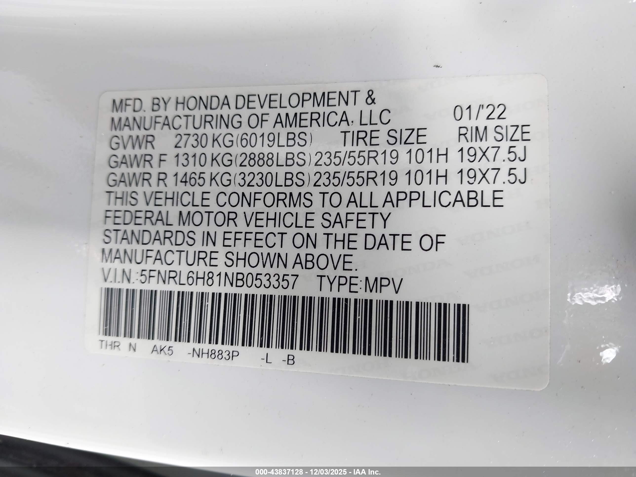 HONDA ODYSSEY image 9