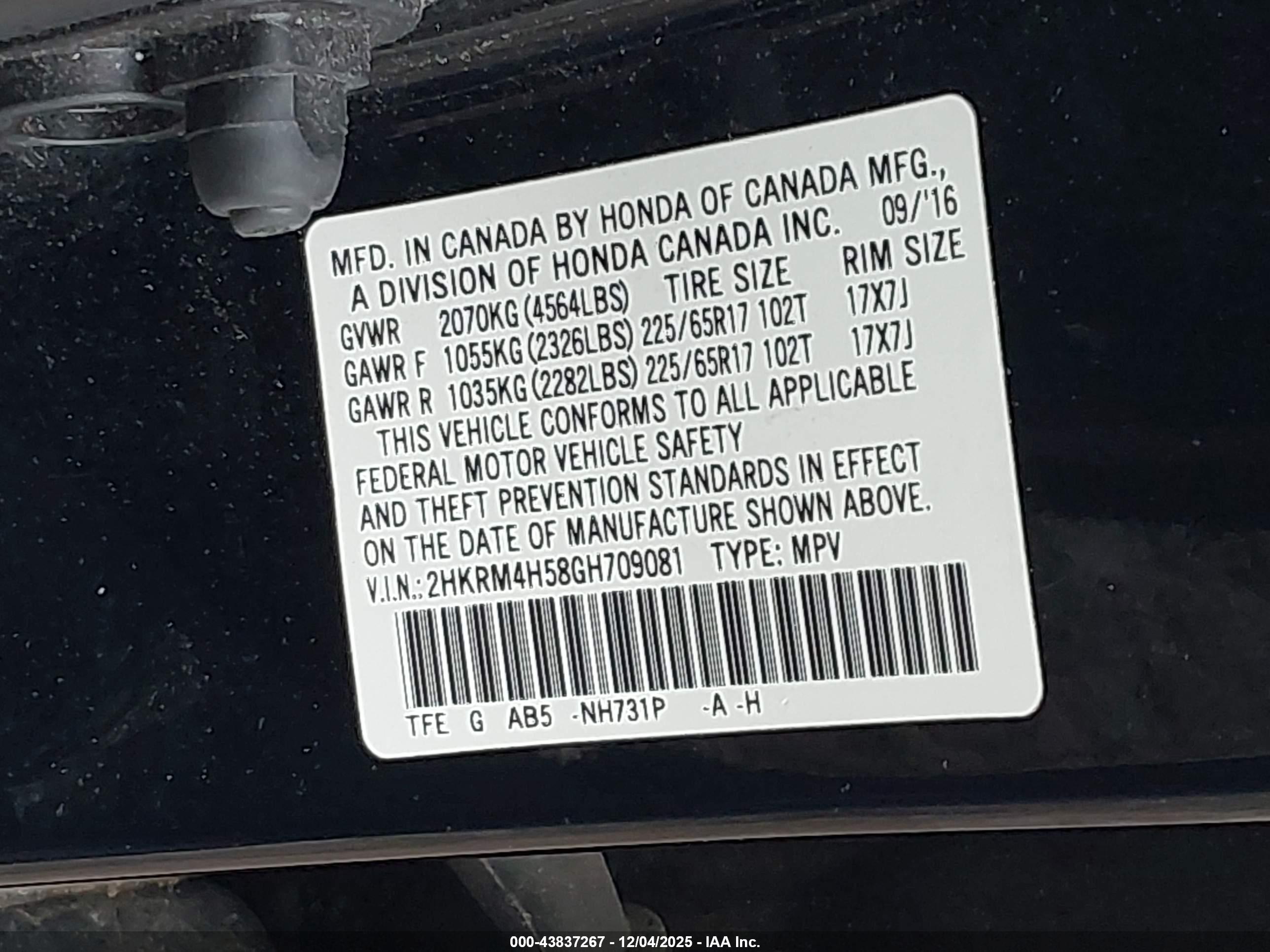 HONDA CR-V image 9