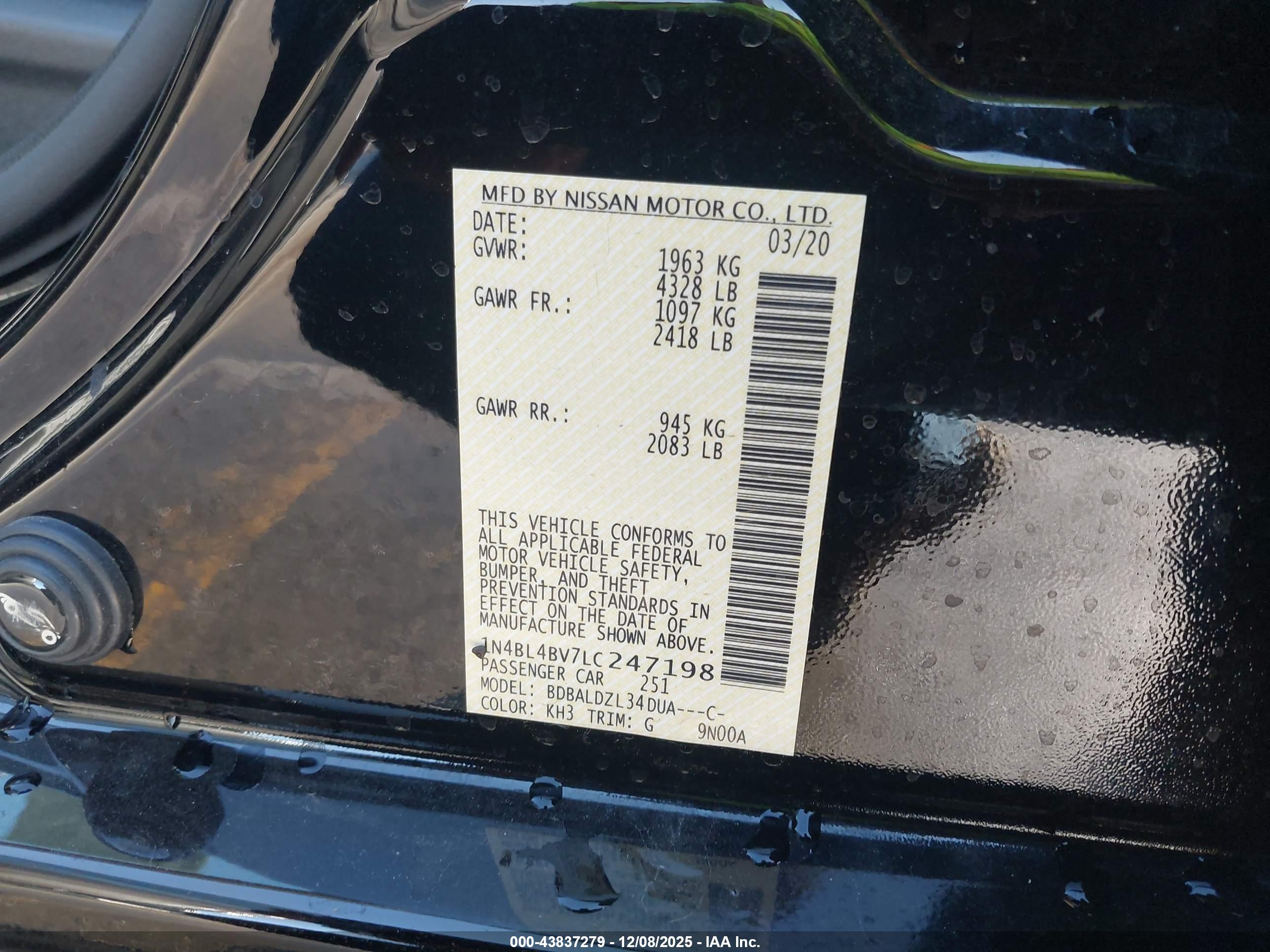 NISSAN ALTIMA image 9
