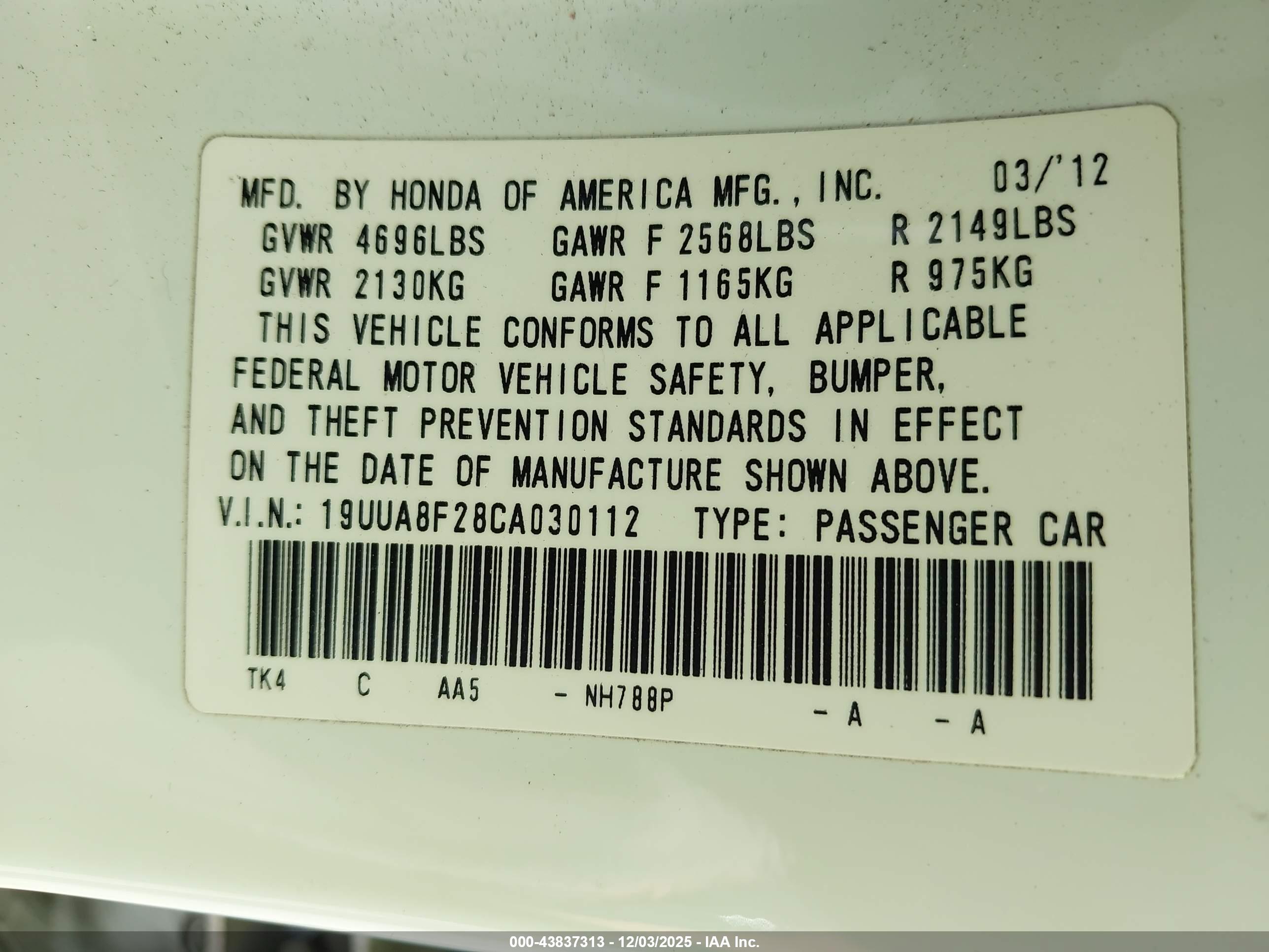 ACURA TL image 9