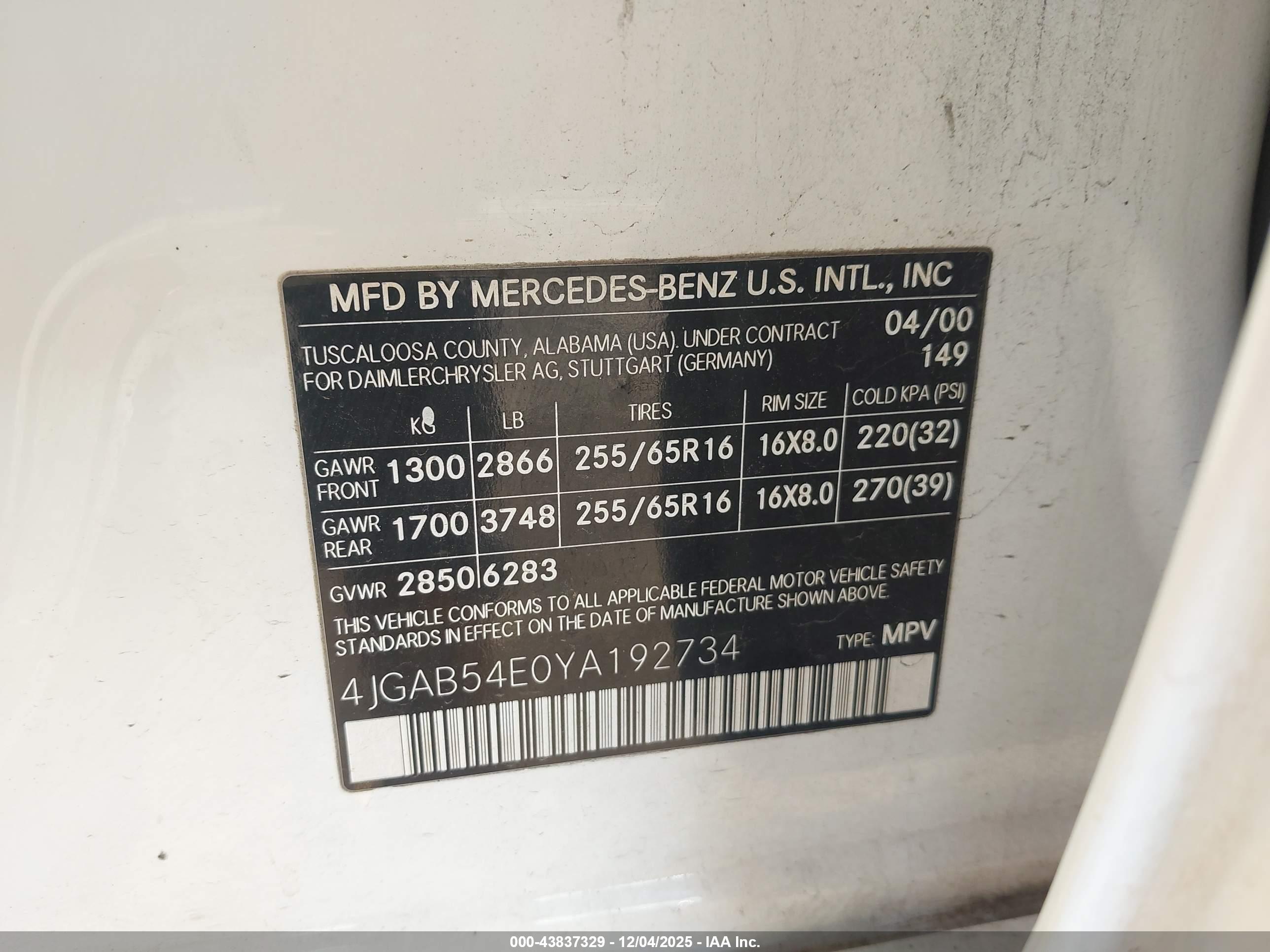 MERCEDES-BENZ ML image 9