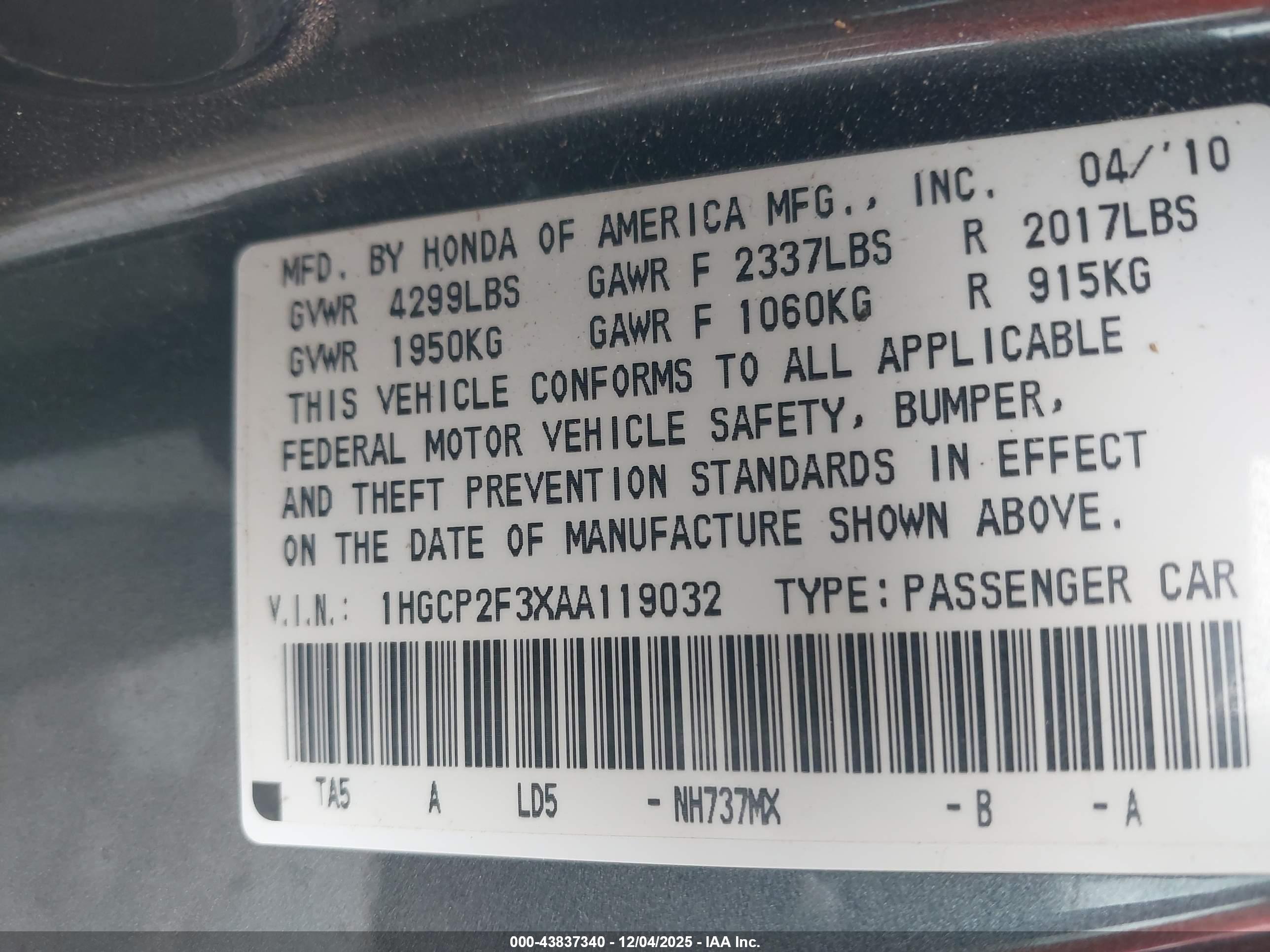 HONDA ACCORD image 9
