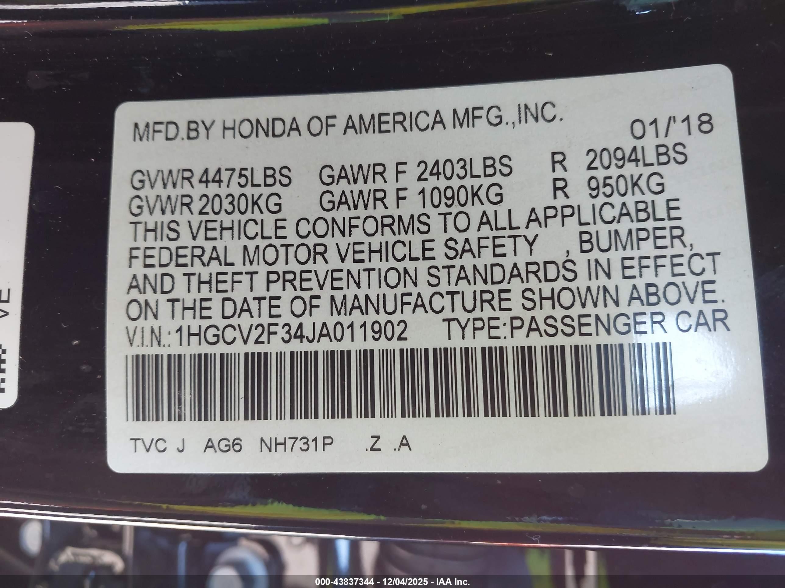 HONDA ACCORD image 9