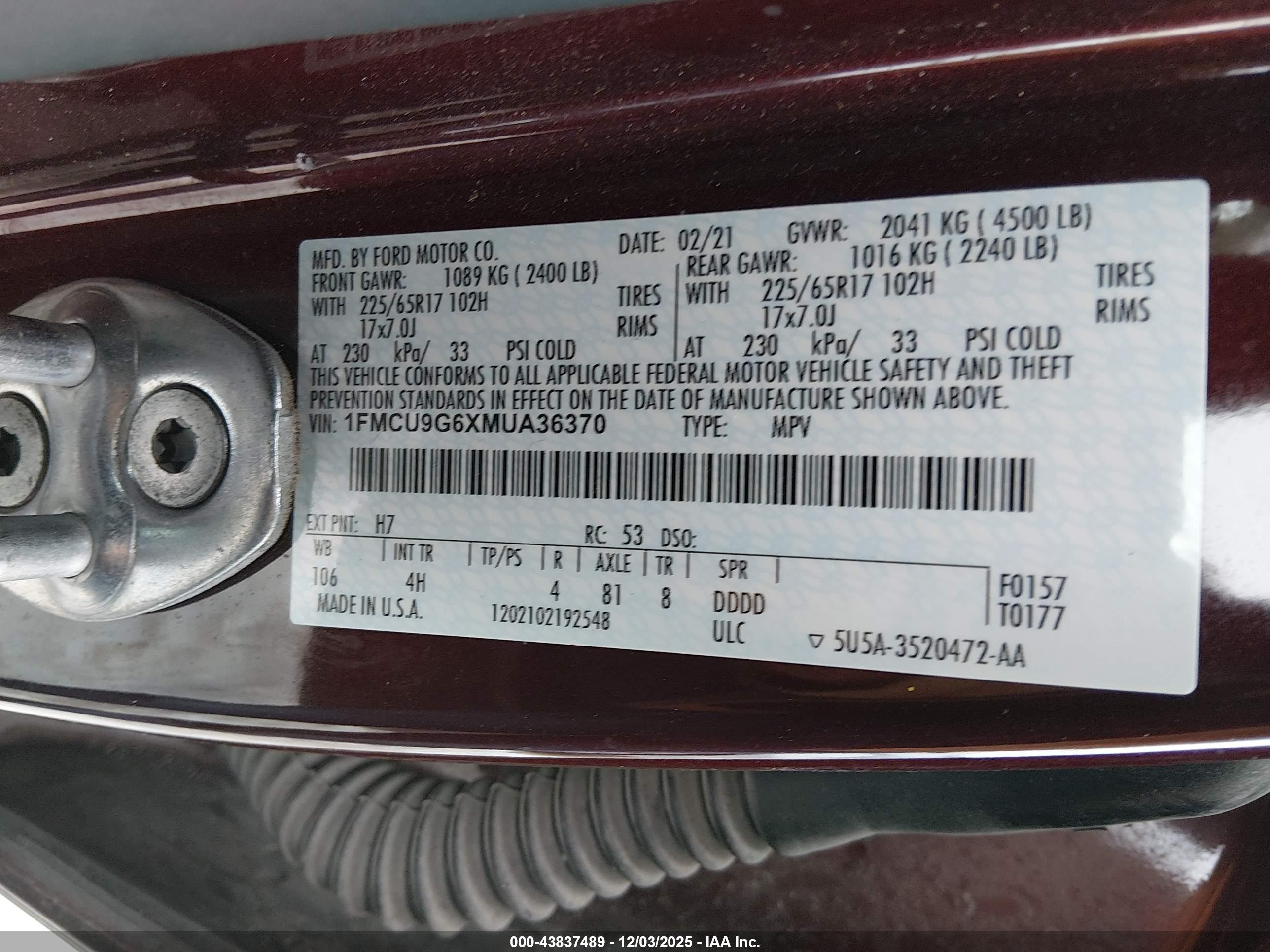FORD ESCAPE image 9