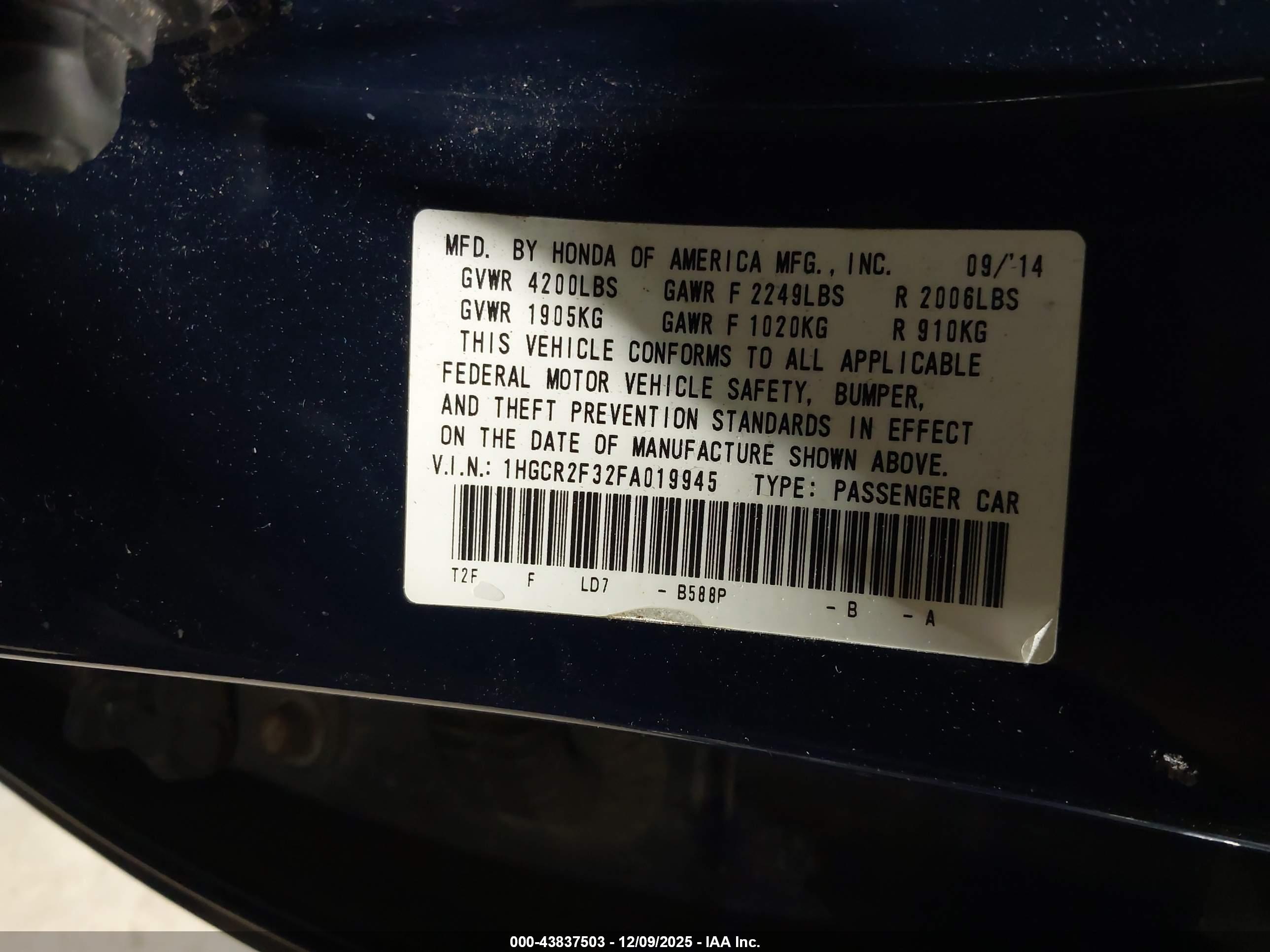 HONDA ACCORD image 9