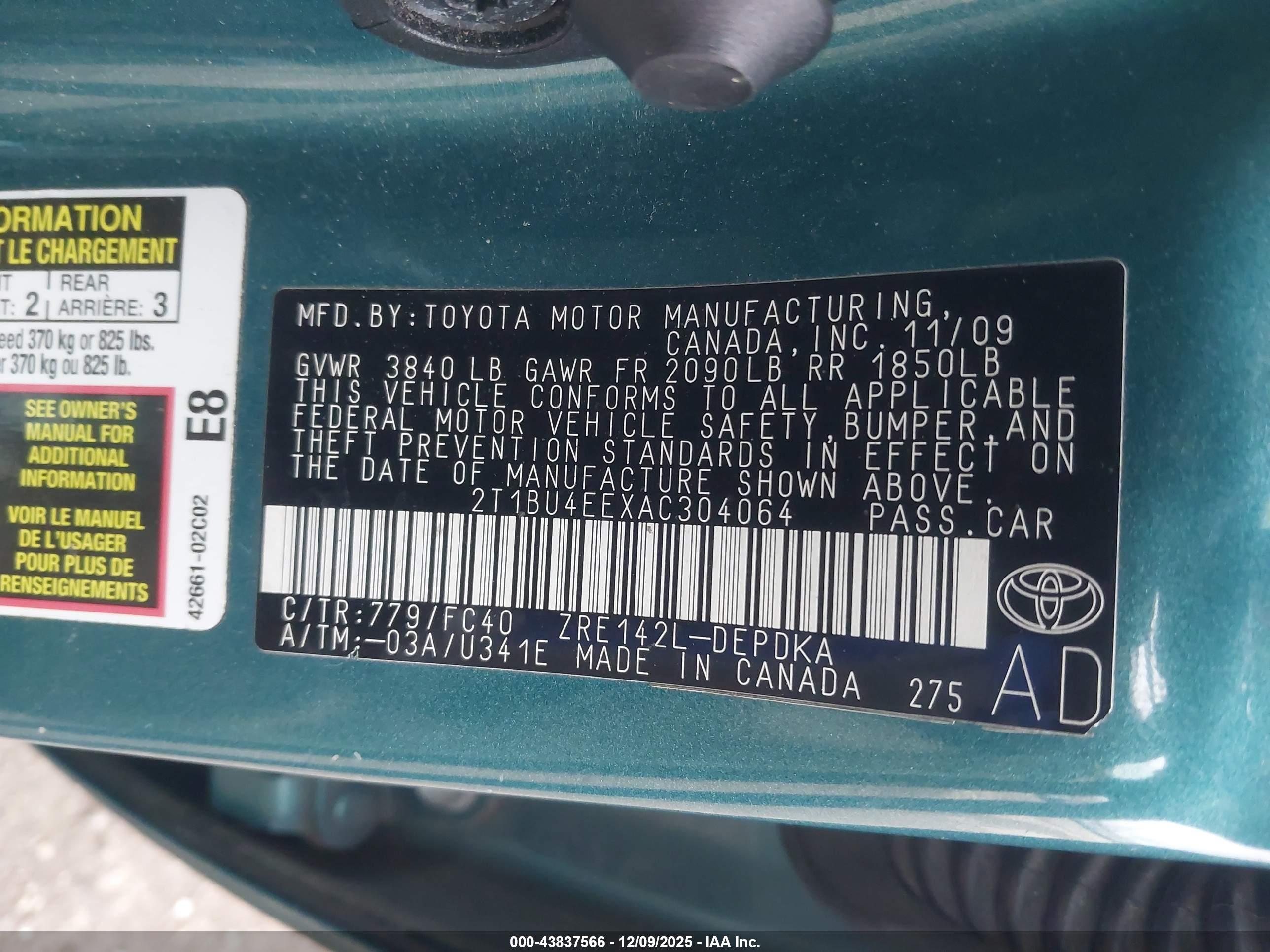 TOYOTA COROLLA image 9