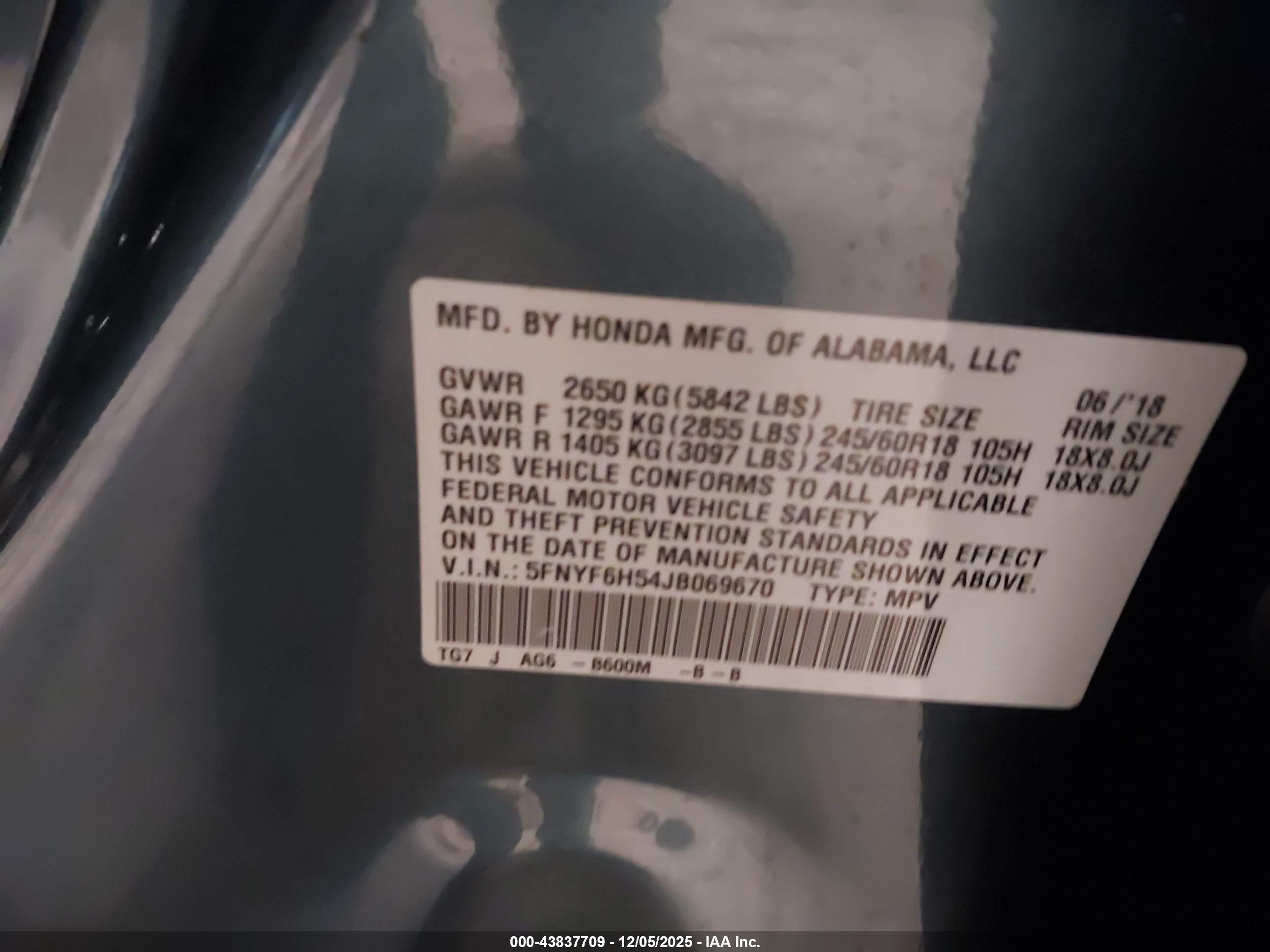 HONDA PILOT image 9