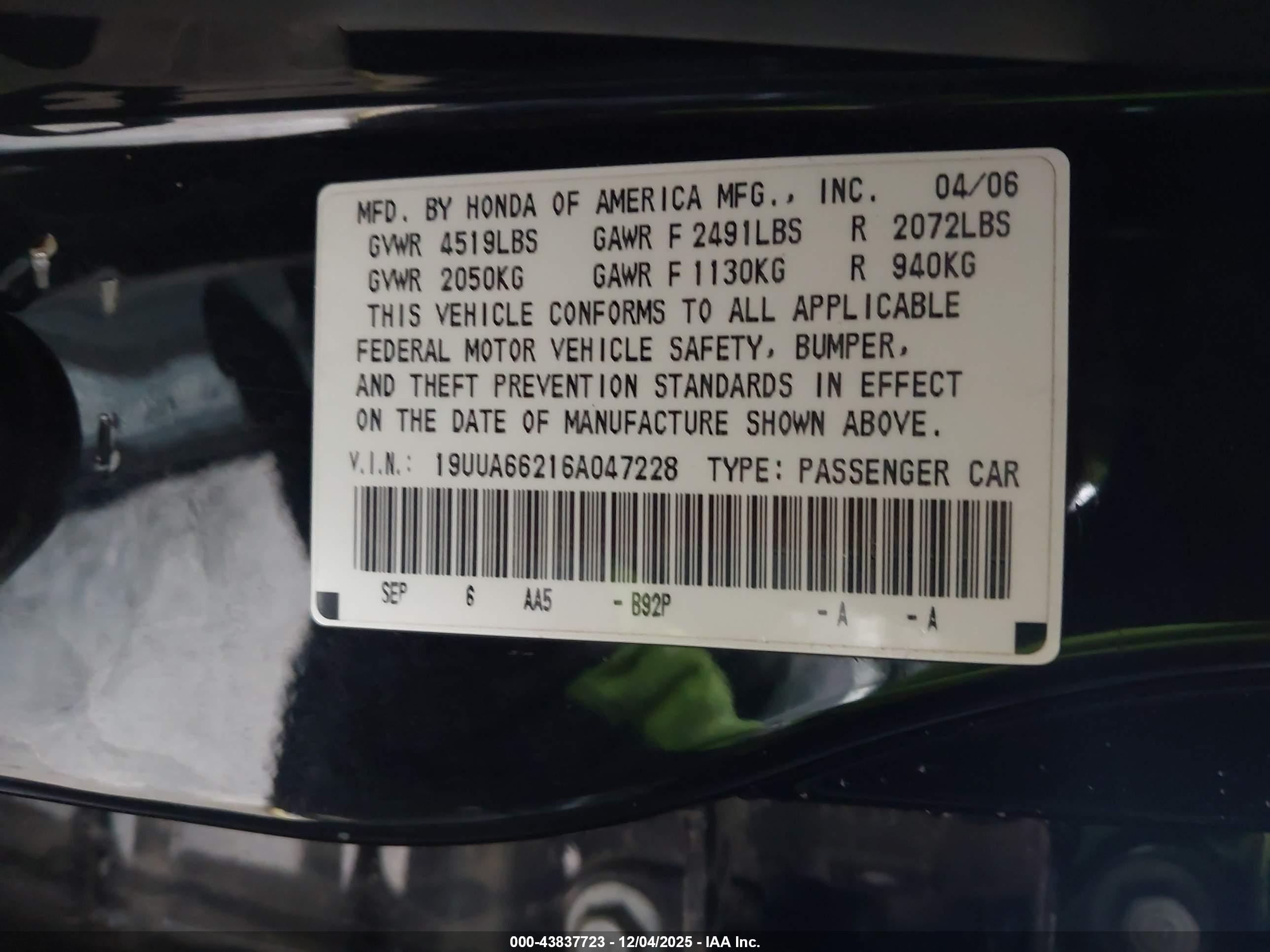 ACURA TL image 9